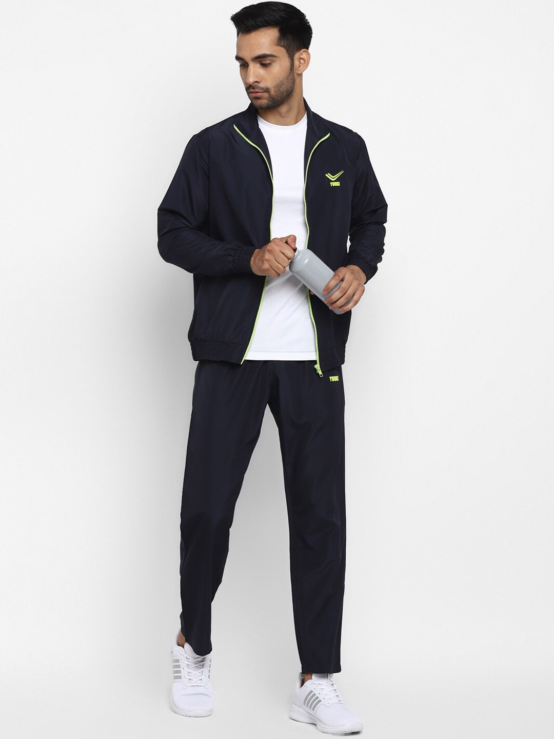 Clothing Tracksuits | Yuuki Men Navy Blue Solid Tracksuit - LO04304