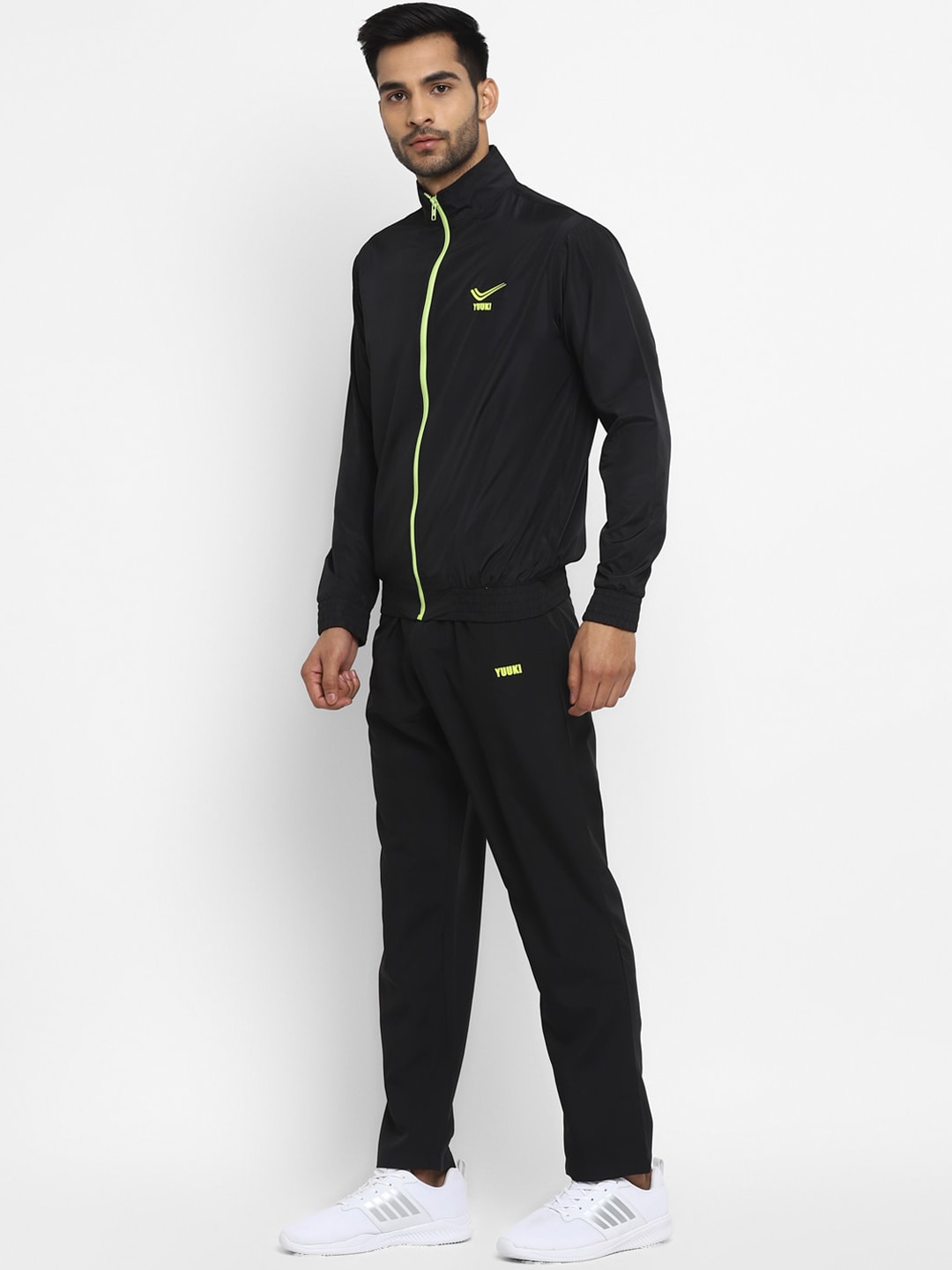 Clothing Tracksuits | Yuuki Men Black Solid Track Suit - FL92159