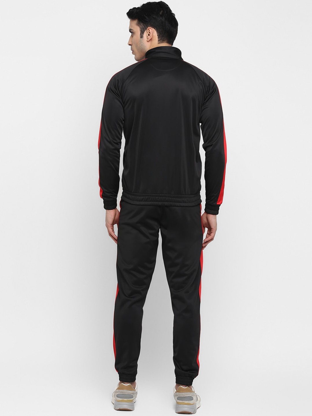 Clothing Tracksuits | Yuuki Men Black & Red Colorblocked Tracksuit - GA71336