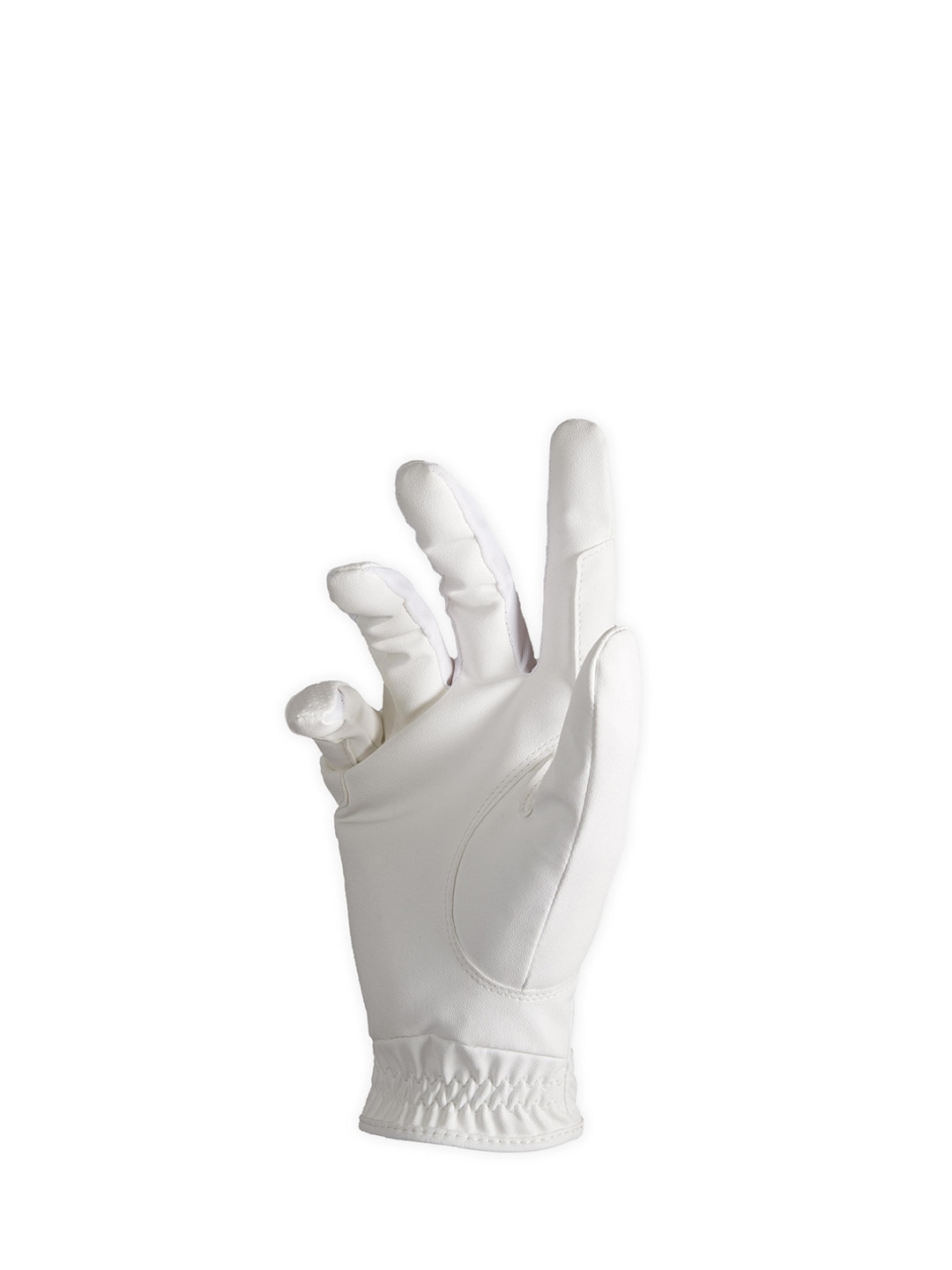 Accessories Gloves | FOUGANZA By Decathlon Women White Textured Horse Riding Gloves - OD41002
