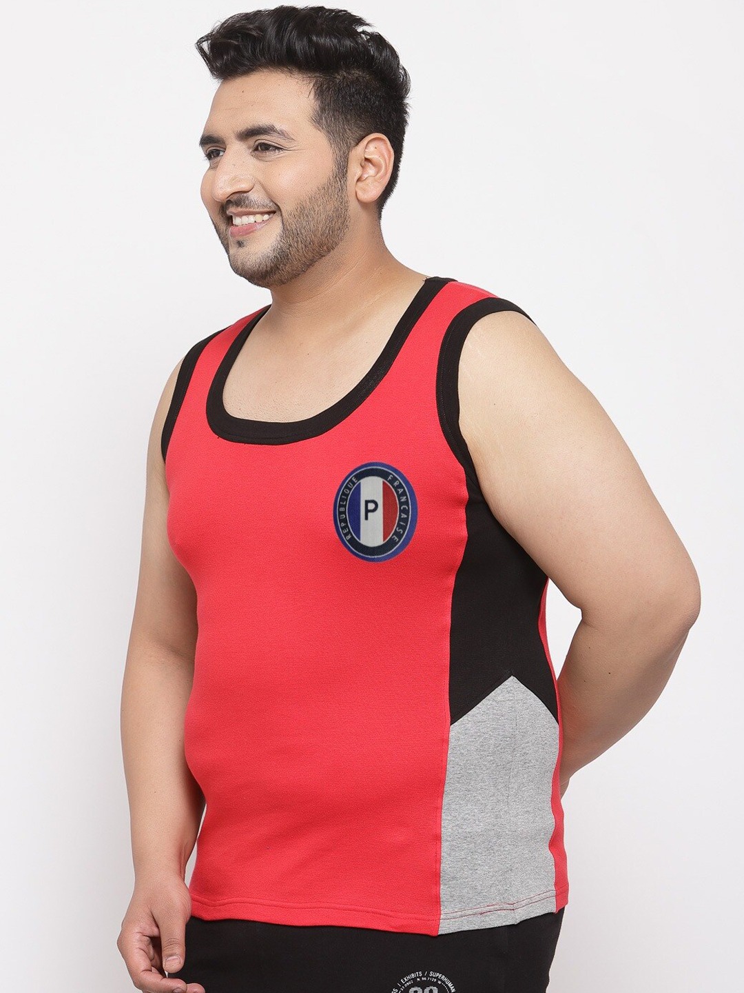 Clothing Innerwear Vests | plusS Men Red Solid Innerwear Vest MSD9909 - JG68150