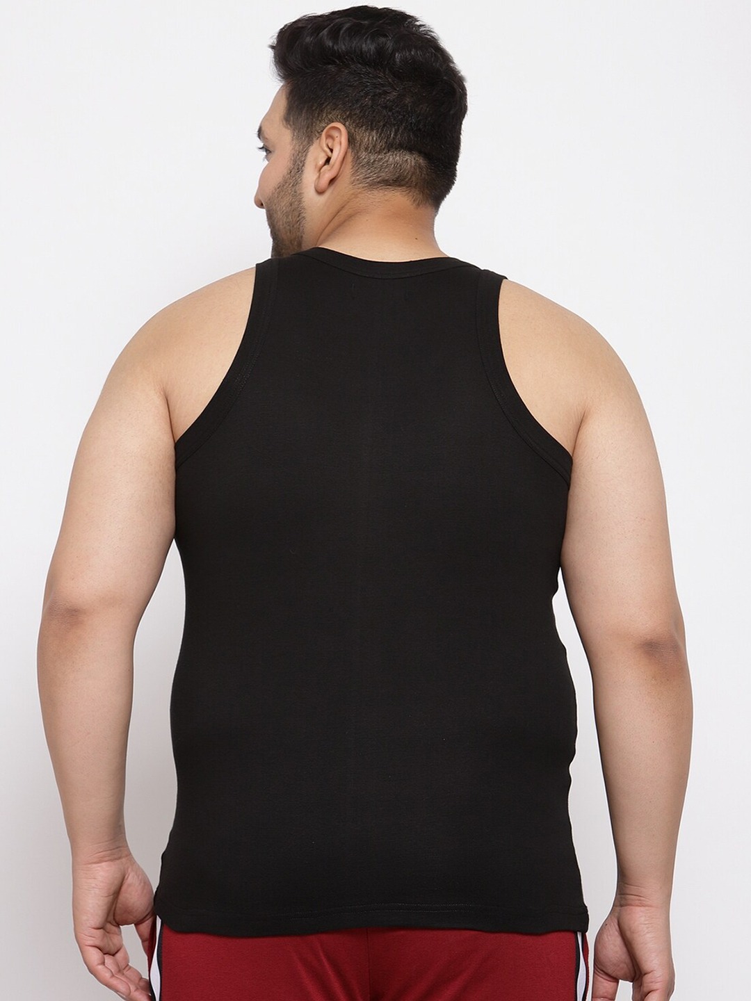 Clothing Innerwear Vests | plusS Men Black & Green Colourblocked Innerwear Vest MSD9905 - LT50823