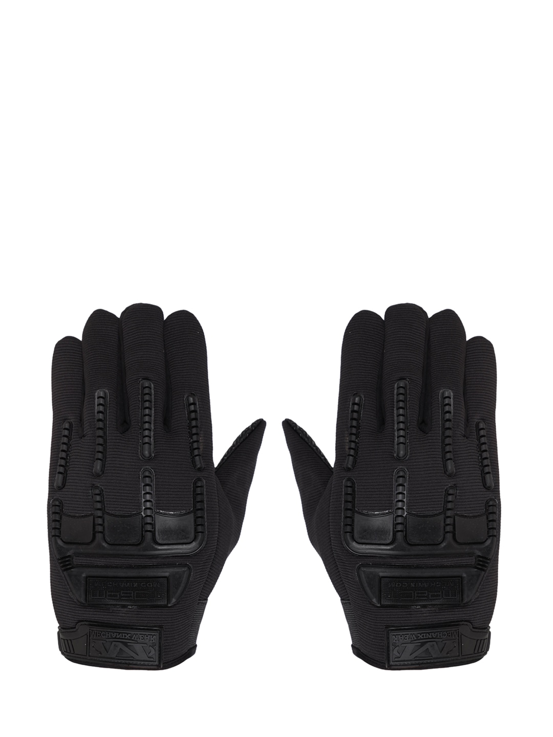 Accessories Gloves | FabSeasons Black Textured Full Finger Gloves - AS57651