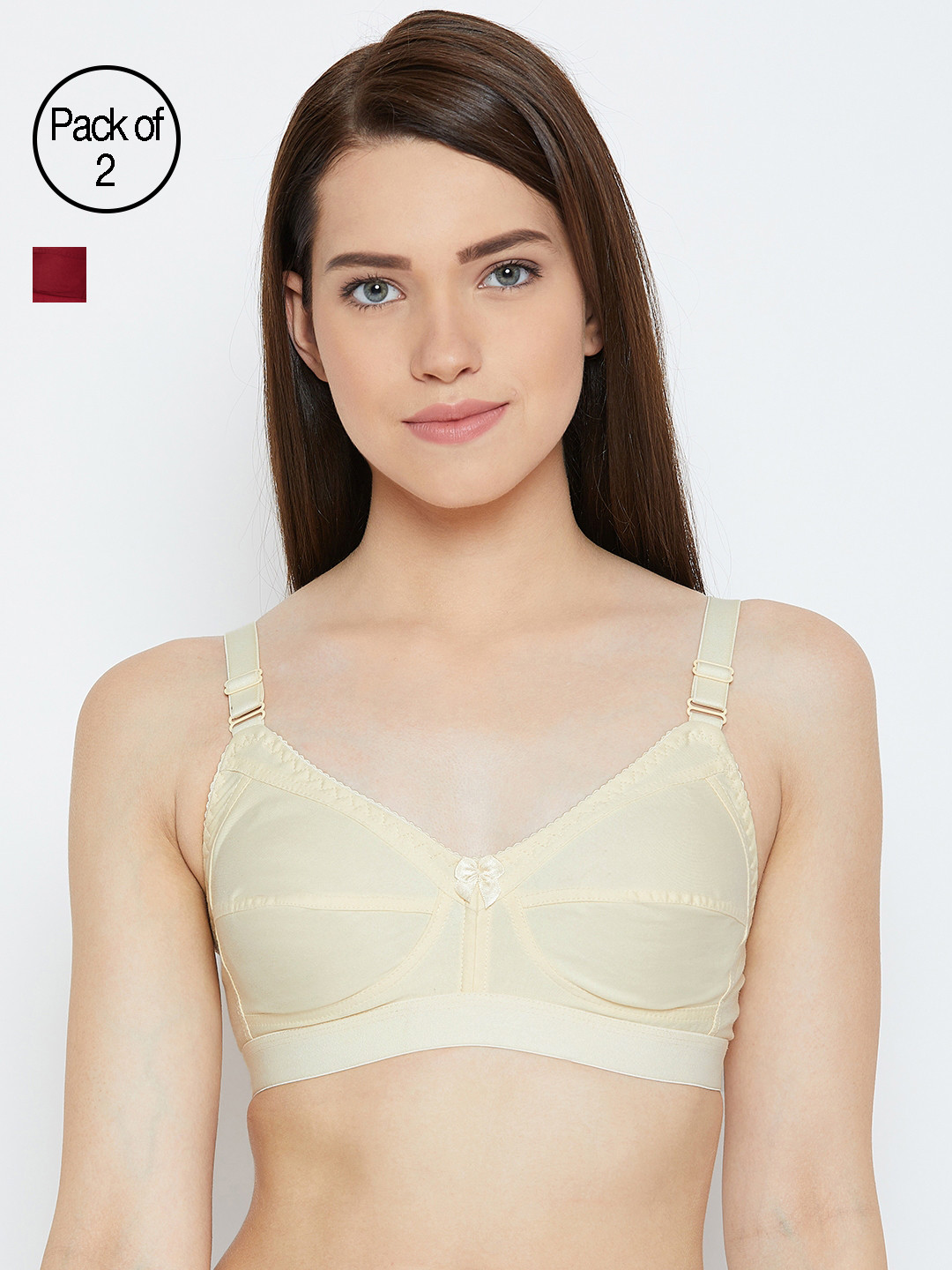 Lady Lyka Women Maroon and Beige Pack of 2 Everyday Bras MONALISA-MRN-SKN-Multi
Lady Lyka Women Maroon and Beige Pack of 2 Everyday Bras MONALISA-MRN-SKN-Multi