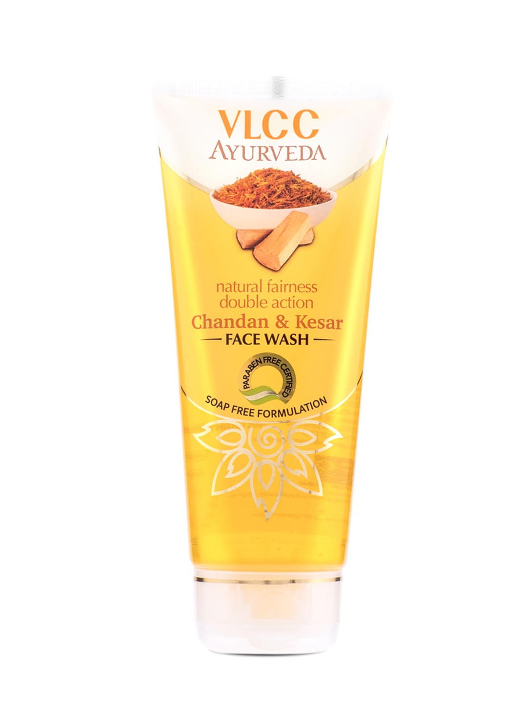 VLCC Ayurveda Natural Fairness Double Action Chandan & Kesar Face Wash - 100ml, Yellow
VLCC Ayurveda Natural Fairness Double Action Chandan & Kesar Face Wash - 100ml, Yellow