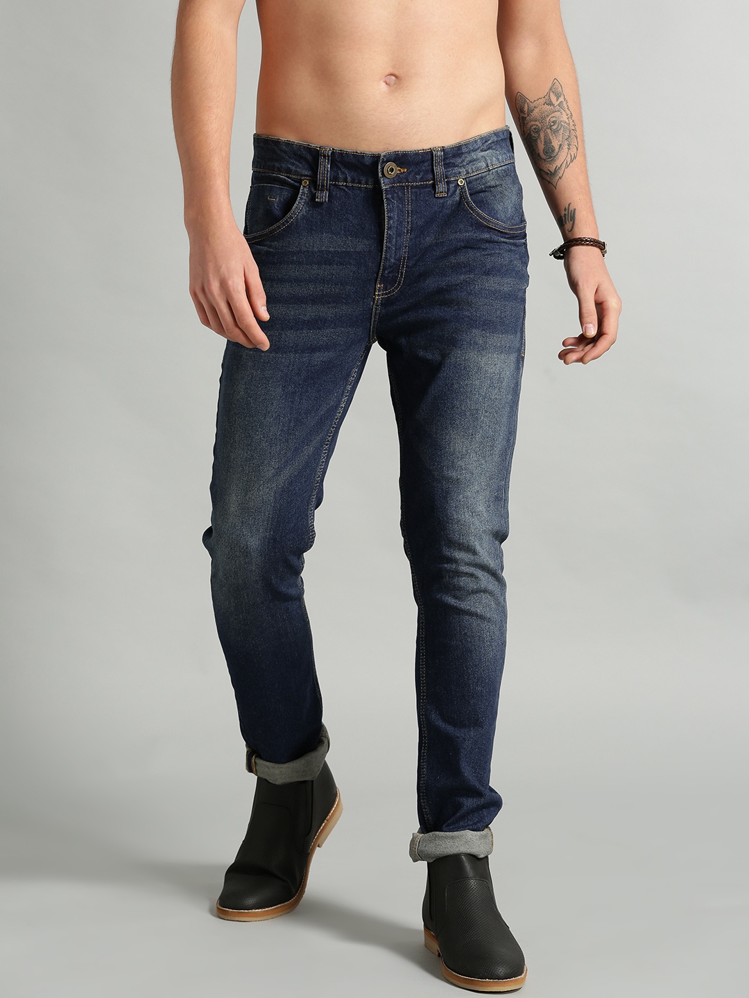 Roadster Men Navy Blue Skinny Fit Mid-Rise Clean Look Stretchable LYCRA Fiber Jeans
Roadster Men Navy Blue Skinny Fit Mid-Rise Clean Look Stretchable LYCRA Fiber Jeans