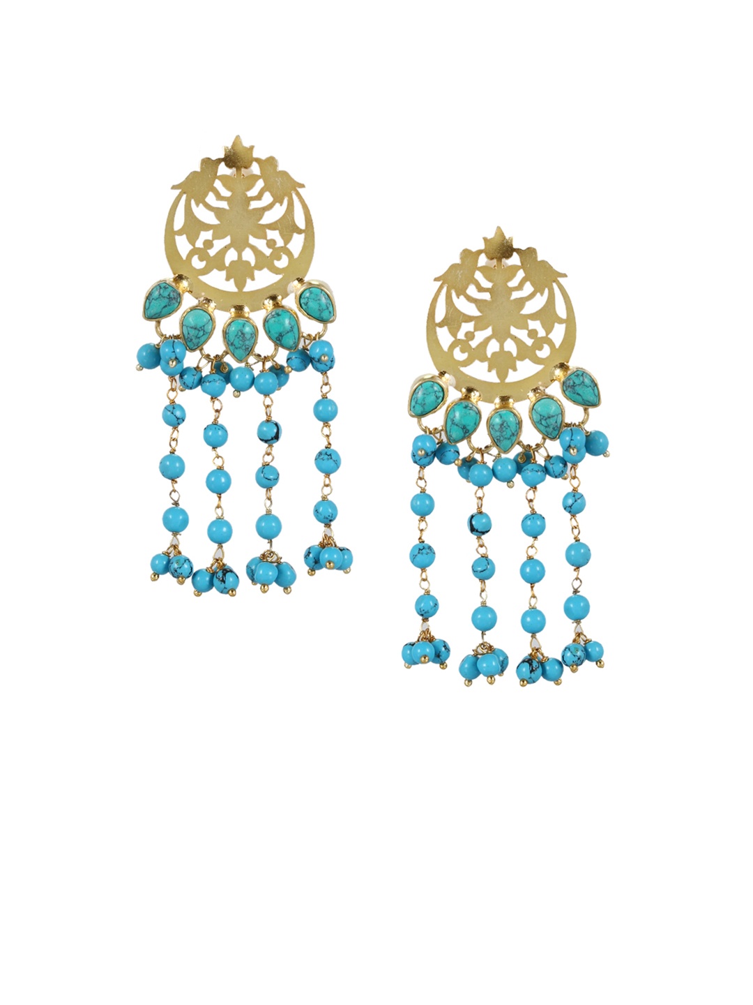 Silvermerc Designs Women Blue & Gold-Plated Sterling Silver Handcrafted Drop Earrings
Silvermerc Designs Women Blue & Gold-Plated Sterling Silver Handcrafted Drop Earrings