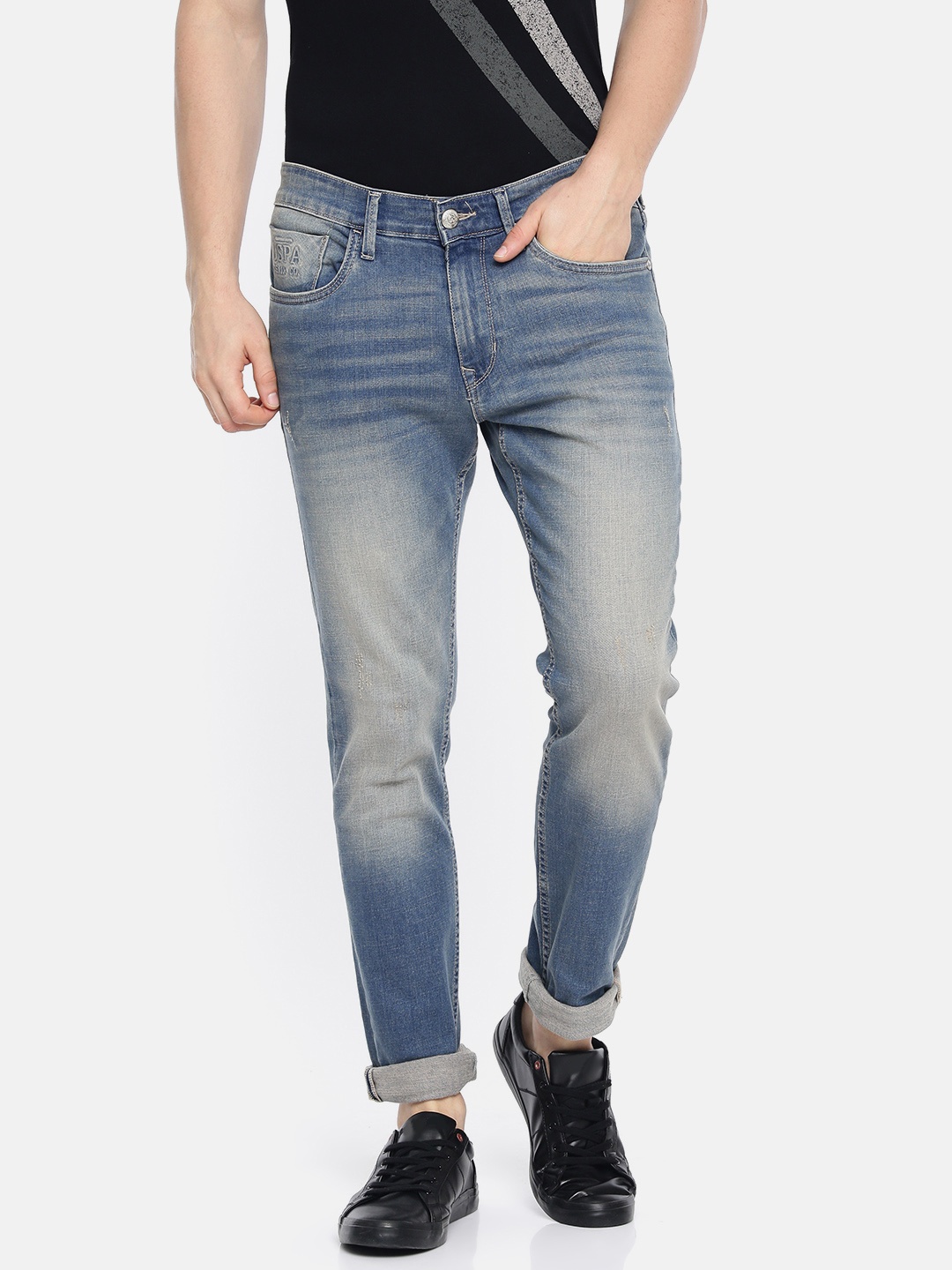U.S. Polo Assn. Denim Co. Men Blue Brandon Slim tapered Fit Low Distress Stretchable Jeans
U.S. Polo Assn. Denim Co. Men Blue Brandon Slim tapered Fit Low Distress Stretchable Jeans