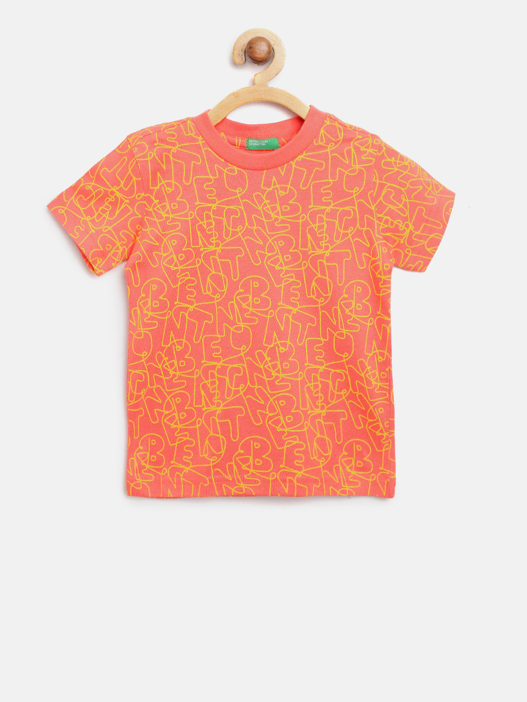 United Colors of Benetton Boys Coral Orange Yellow Printed Round Neck Pure Cotton T-shirt
United Colors of Benetton Boys Coral Orange Yellow Printed Round Neck Pure Cotton T-shirt