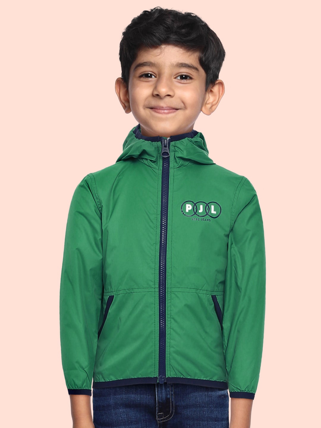 Pepe Jeans Boys Green Kent Jr IP Tailored Jacket