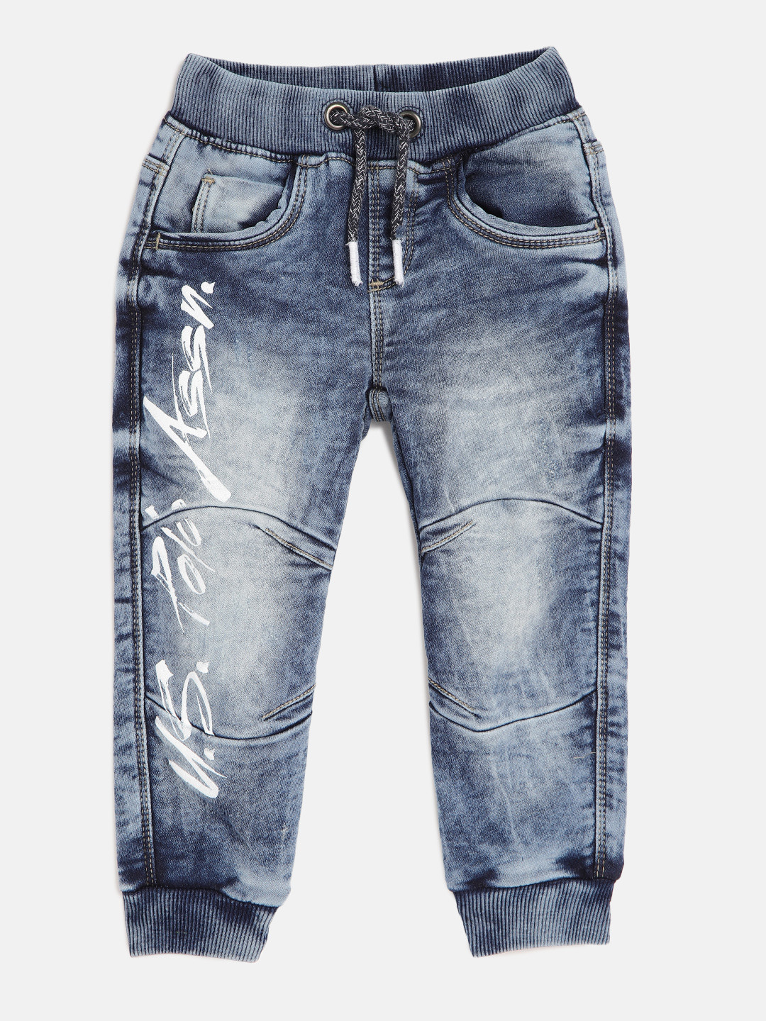 U.S. Polo Assn. Kids Boys Blue Printed Regular Fit Joggers 
U.S. Polo Assn. Kids Boys Blue Printed Regular Fit Joggers