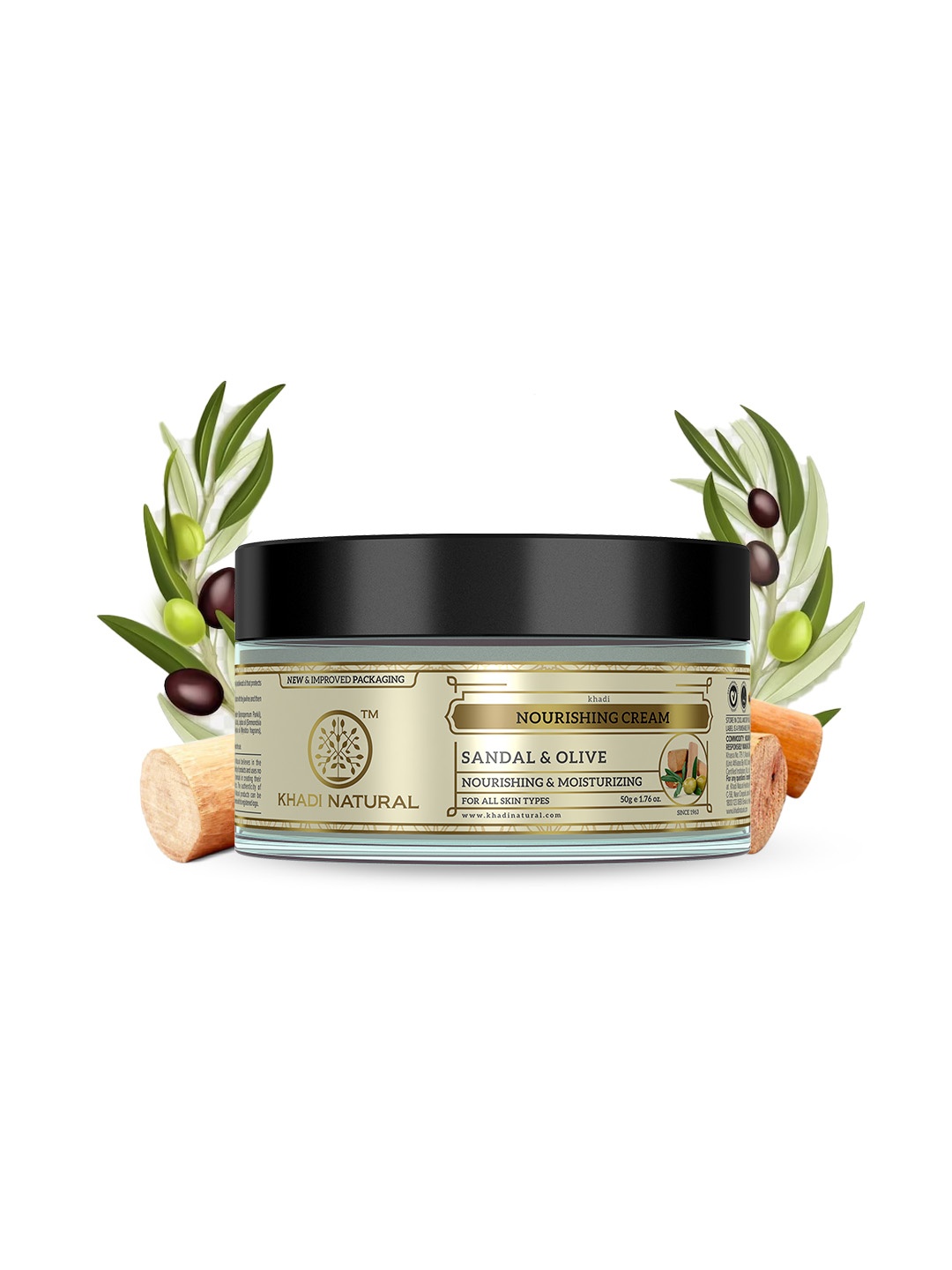 Khadi Natural Sandal & Olive Face Nourishing Cream For Soft & Supple Skin - 50 g, Off white
Khadi Natural Sandal & Olive Face Nourishing Cream For Soft & Supple Skin - 50 g, Off white