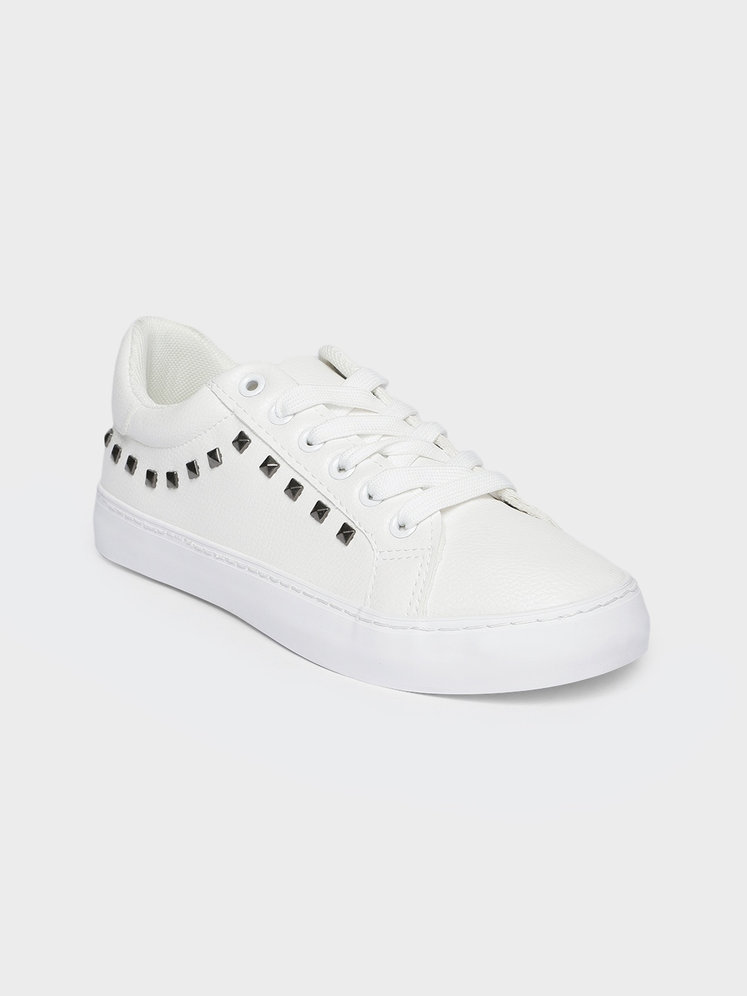 Allen Solly Women White Embellished Sneakers