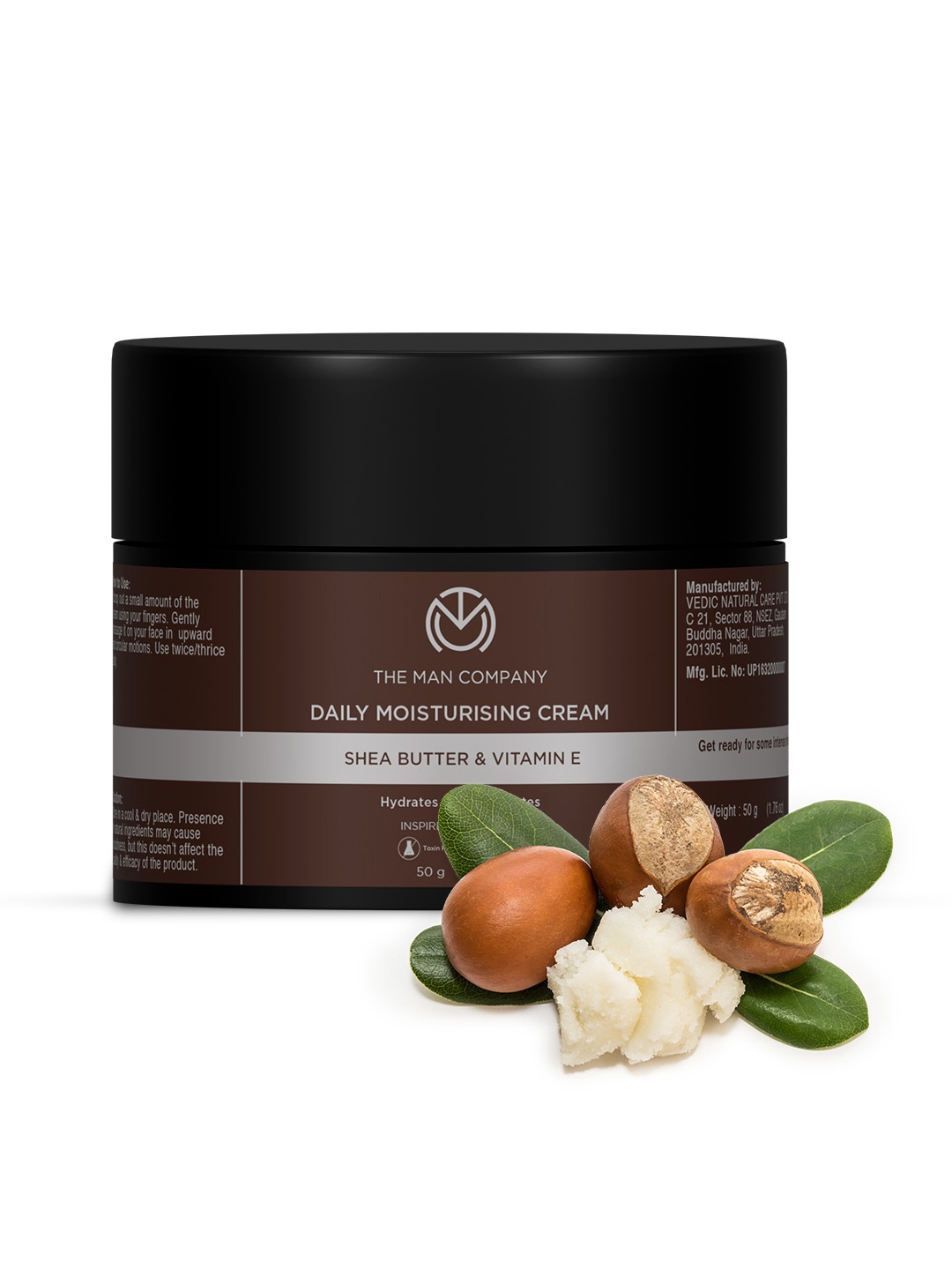 THE MAN COMPANY Shea Butter & Vitamin E Daily Moisturiser for Normal Skin 50 g, Brown
THE MAN COMPANY Shea Butter & Vitamin E Daily Moisturiser for Normal Skin 50 g, Brown