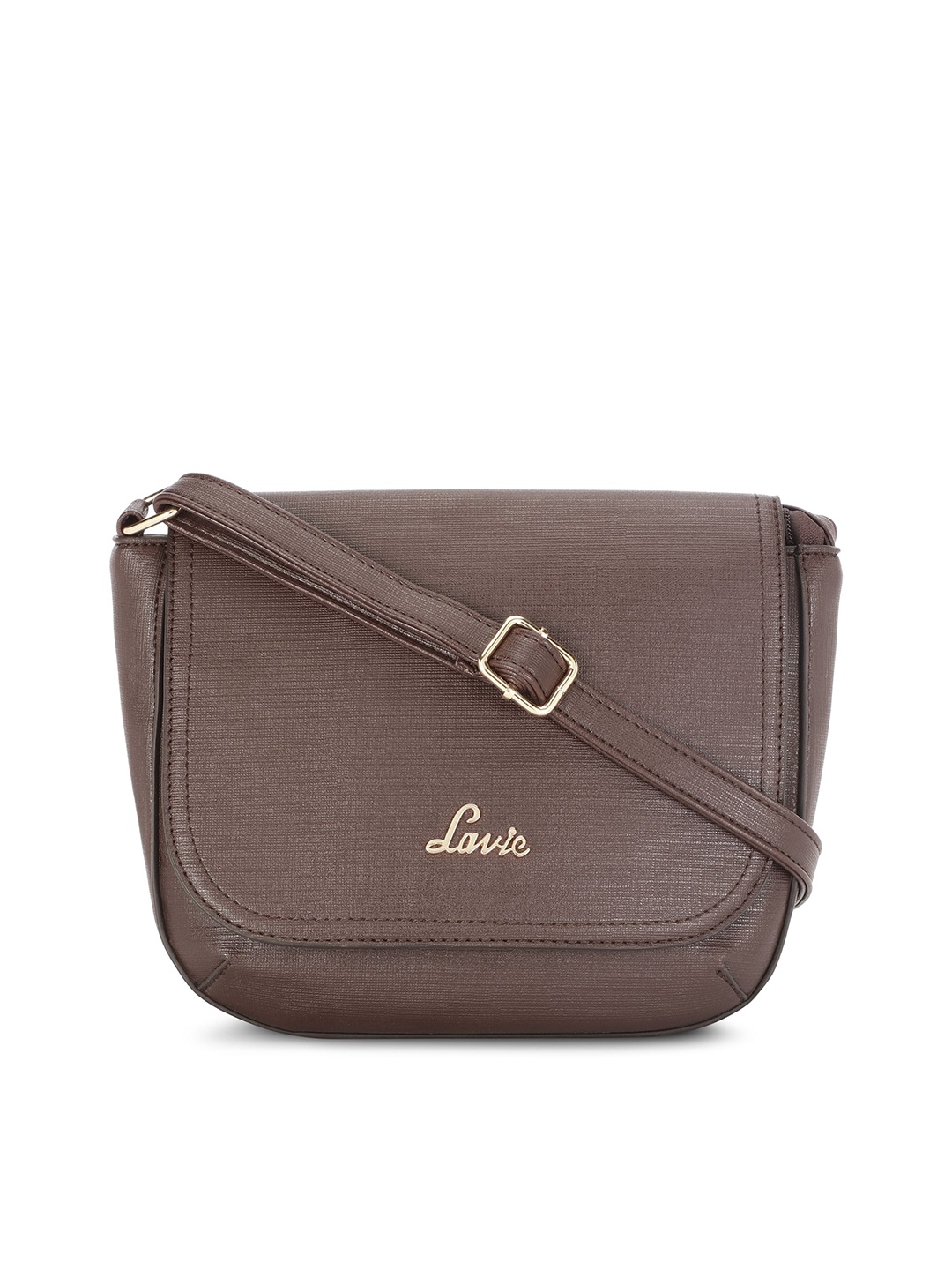 Lavie Brown Solid Sling Bag