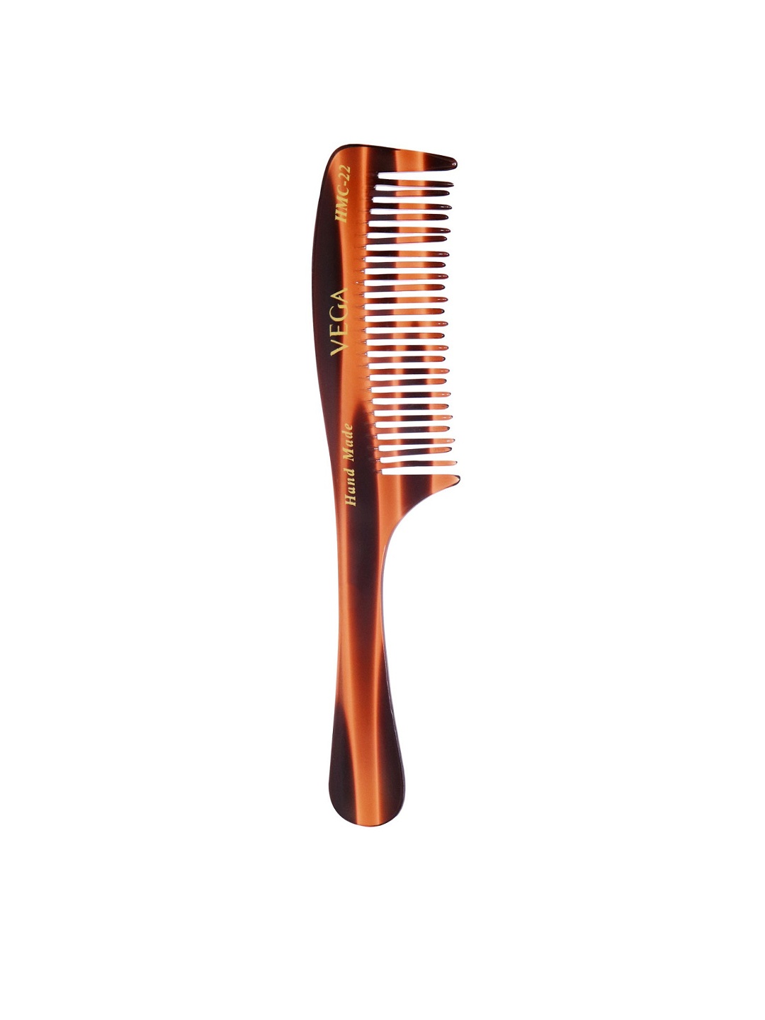 VEGA Tortoise Shell Pattern with 2 Rows De-Tangling Handmade Hair Comb HMC-22, Orange
VEGA Tortoise Shell Pattern with 2 Rows De-Tangling Handmade Hair Comb HMC-22, Orange
