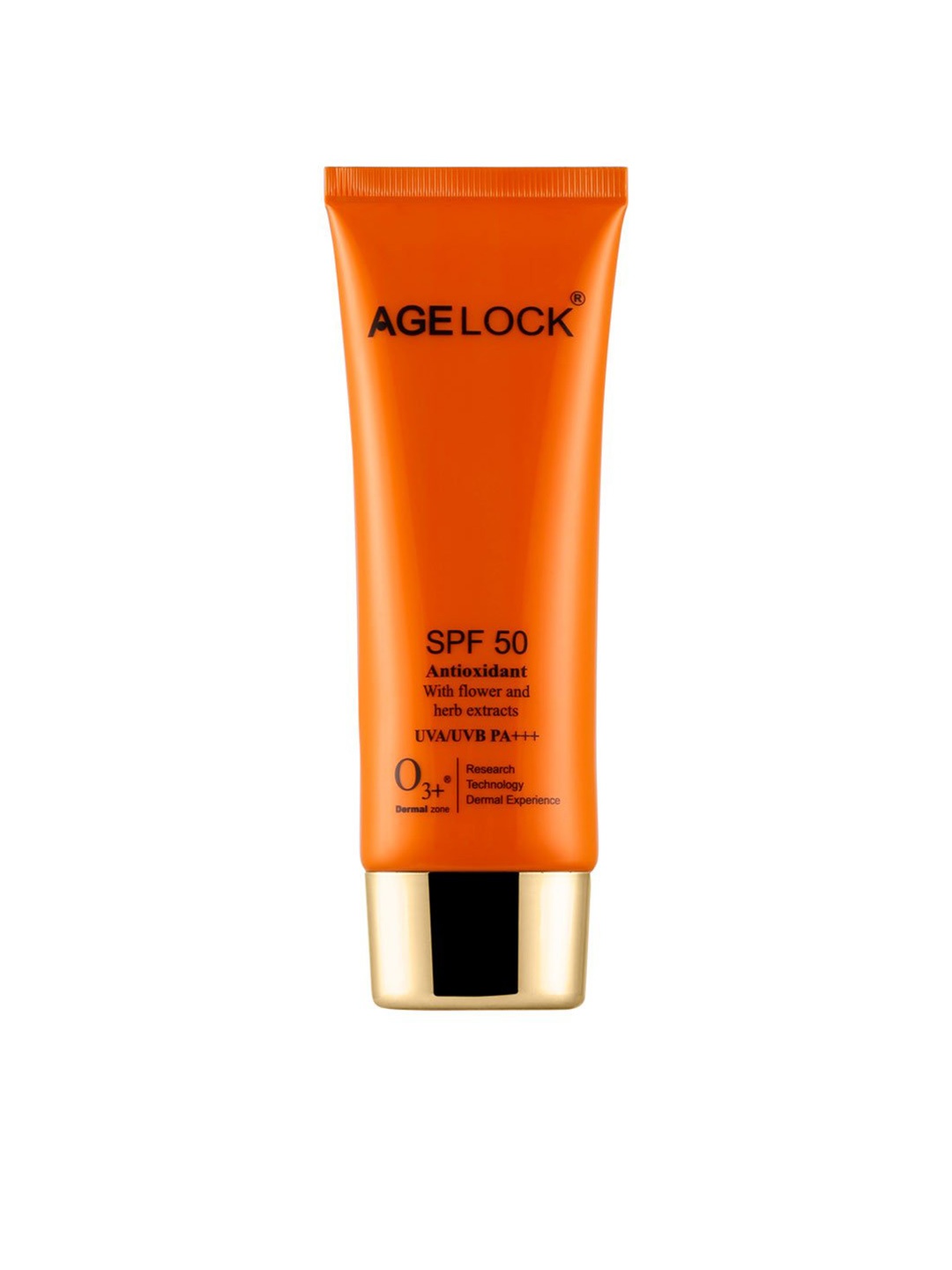 O3 Unisex Agelock SPF 50 Flower & Herb Extracts Antioxidant Sunscreen 75 g, Orange
O3 Unisex Agelock SPF 50 Flower & Herb Extracts Antioxidant Sunscreen 75 g, Orange