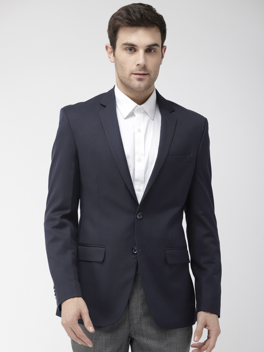 Park Avenue Men Navy Blue Solid Single-Breasted Slim Fit Formal Blazer
Park Avenue Men Navy Blue Solid Single-Breasted Slim Fit Formal Blazer