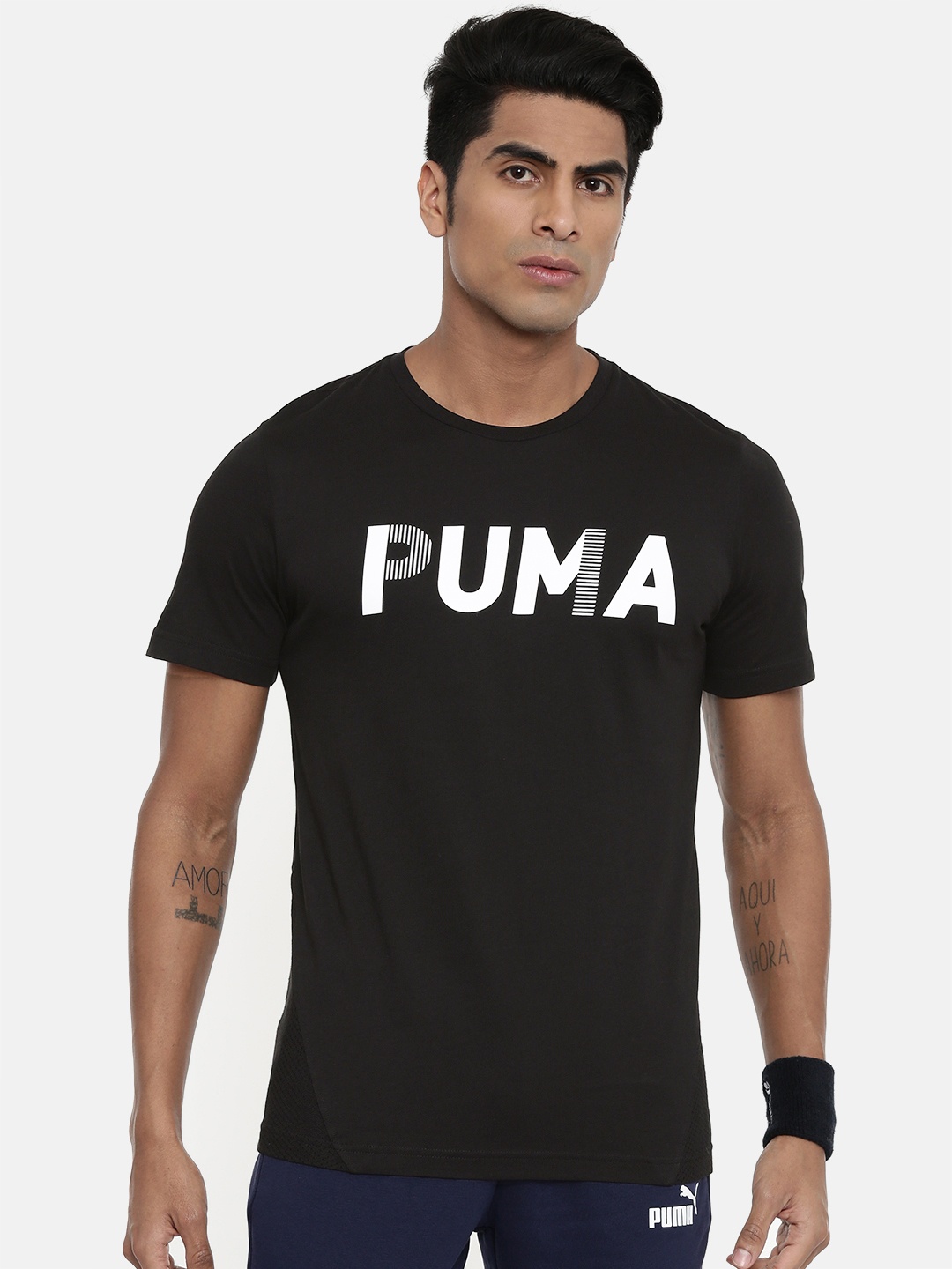 Puma Men Black Regular Fit Printed Round Neck Drycell Modern Sports Advanced Pure Cotton T-shirt
Puma Men Black Regular Fit Printed Round Neck Drycell Modern Sports Advanced Pure Cotton T-shirt