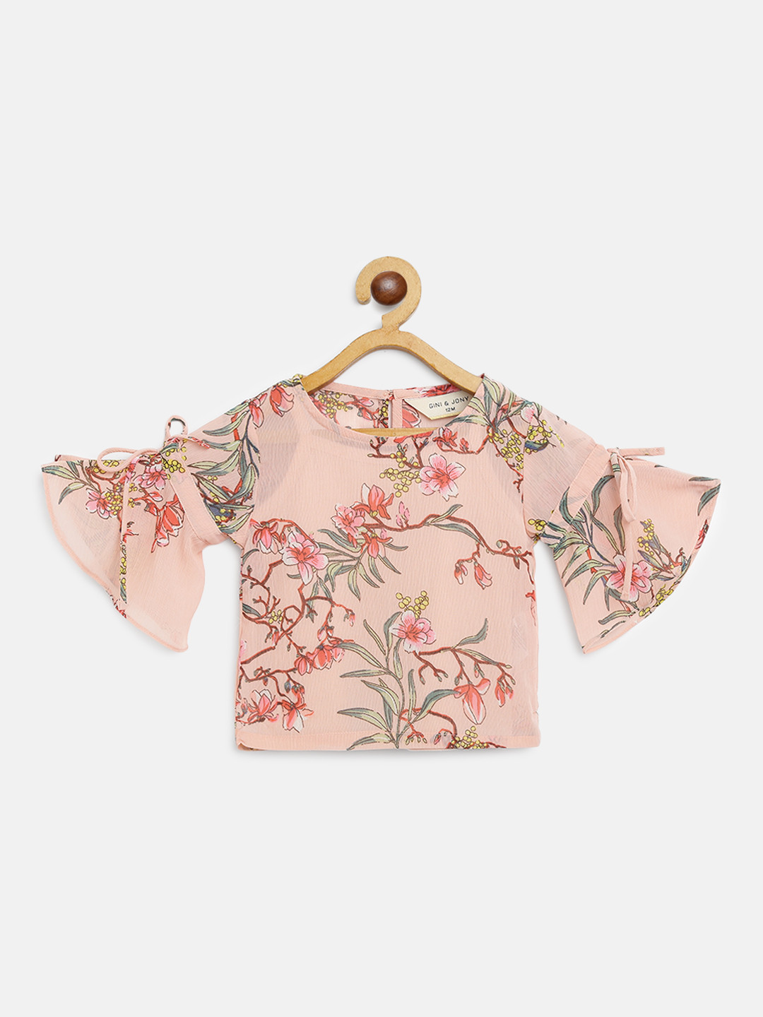 Gini and Jony Infant Girls Pink & Green Floral Print Semi Sheer Top With Camisole
Gini and Jony Infant Girls Pink & Green Floral Print Semi Sheer Top With Camisole