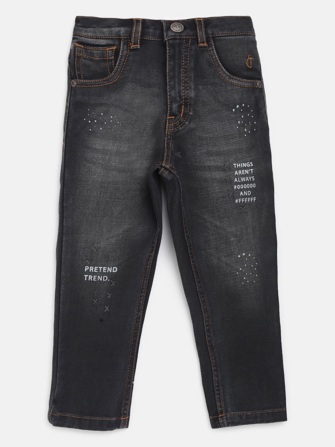 Gini and Jony Boys Charcoal Grey Slim Fit Mid-Rise Printed Clean Look Stretchable Jeans
Gini and Jony Boys Charcoal Grey Slim Fit Mid-Rise Printed Clean Look Stretchable Jeans
