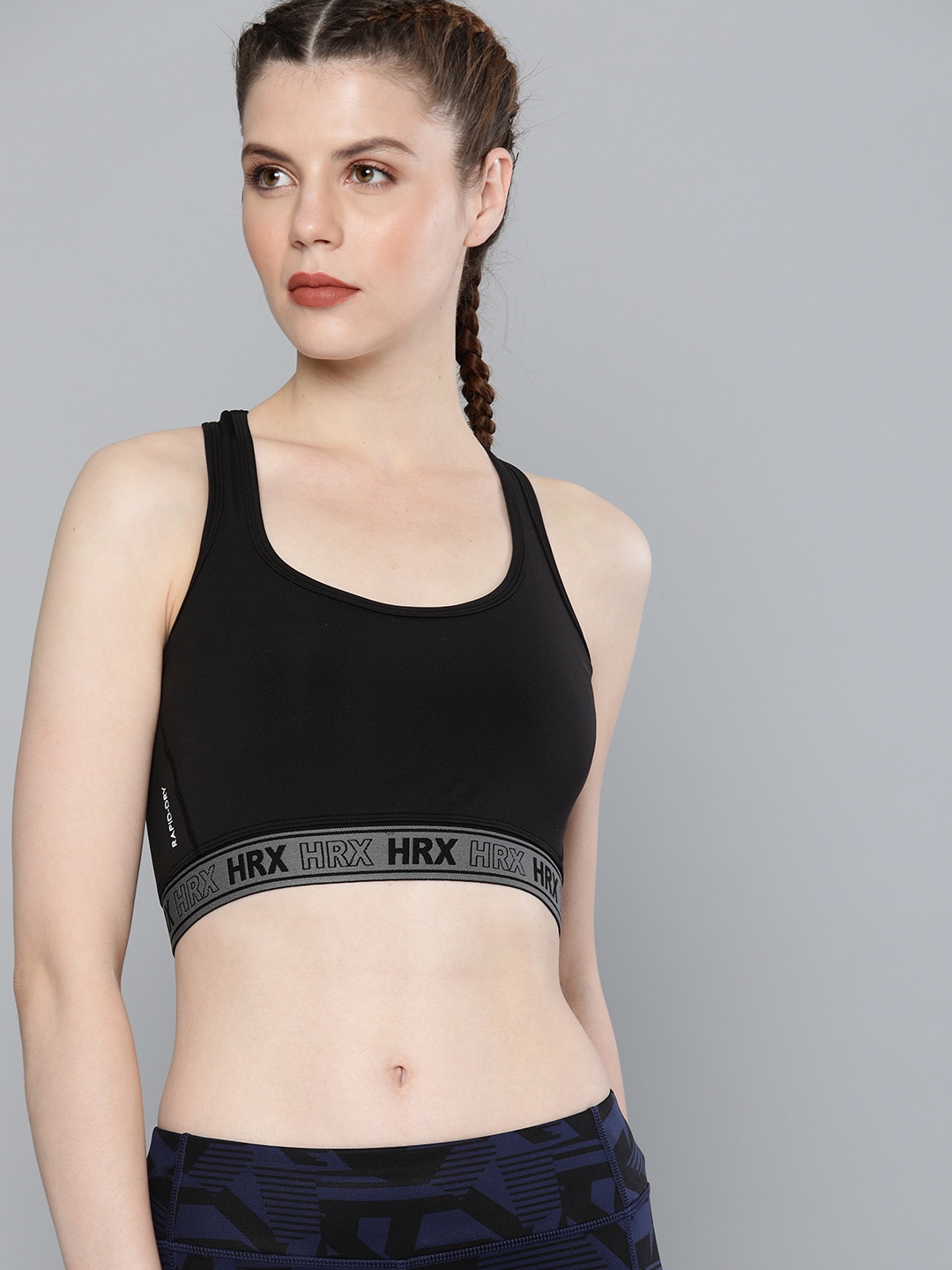HRX by Hrithik Roshan Black Solid Regular Fit Training Sports Bra HRX-AW19-WKT-1171-D
HRX by Hrithik Roshan Black Solid Regular Fit Training Sports Bra HRX-AW19-WKT-1171-D