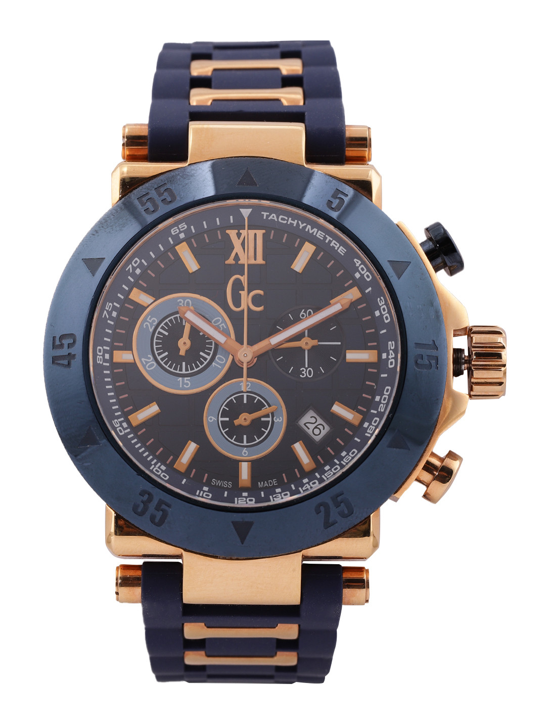 GC Men Sport Chic Collection Patterned Dial & Textured Straps Chronograph Watch X90022G7S, Navy blue
GC Men Sport Chic Collection Patterned Dial & Textured Straps Chronograph Watch X90022G7S, Navy blue