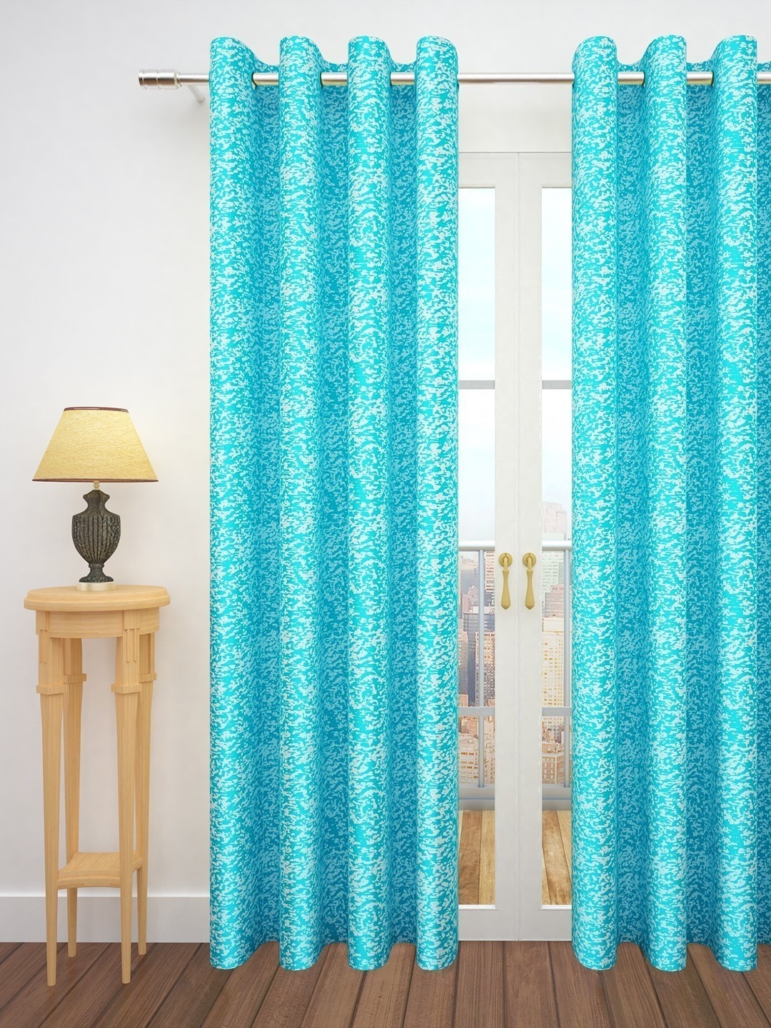 Story@home Turquoise Blue 300GSM Semi Blackout Jacquard Eyelet Ringtop Single Door Curtain
Story@home Turquoise Blue 300GSM Semi Blackout Jacquard Eyelet Ringtop Single Door Curtain