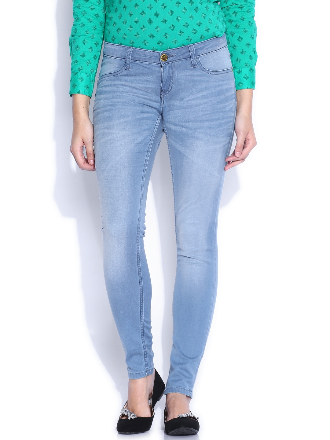 Tokyo Talkies Light Blue Jeggings