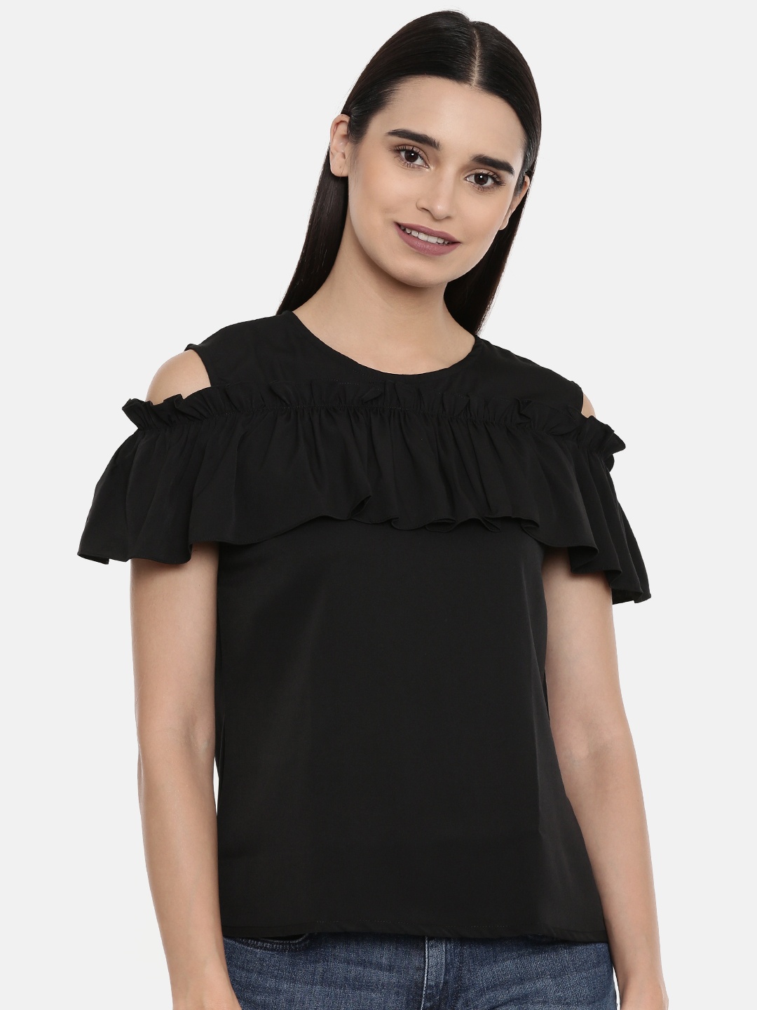 Uptownie Lite Women Black Solid Top