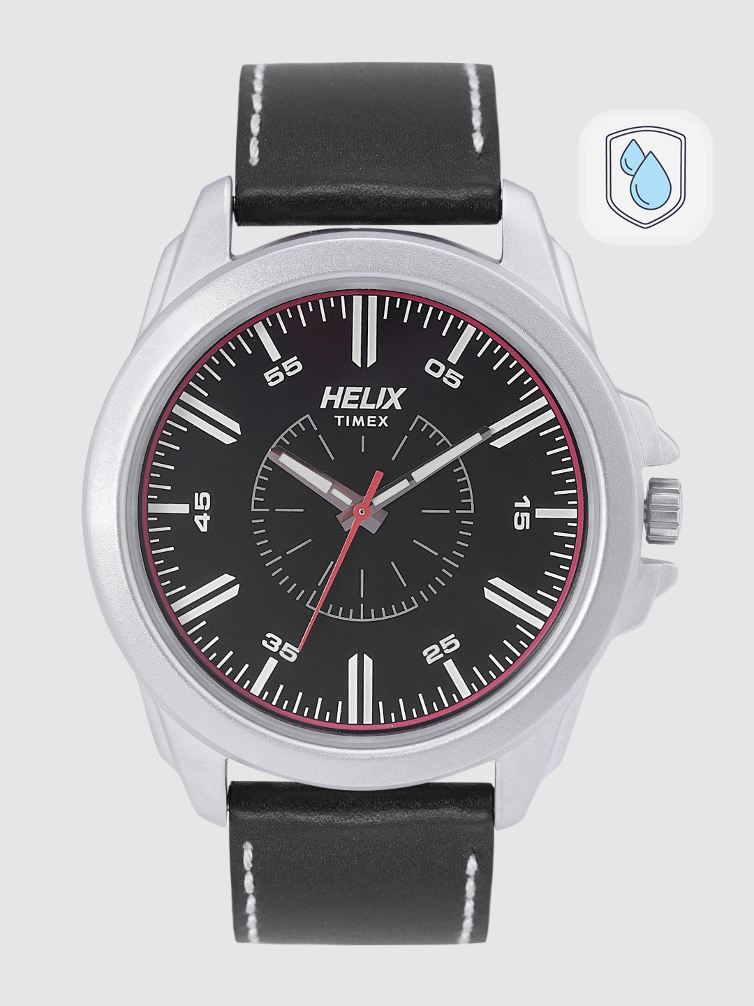 Helix Men Black Analogue Watch TW032HG01