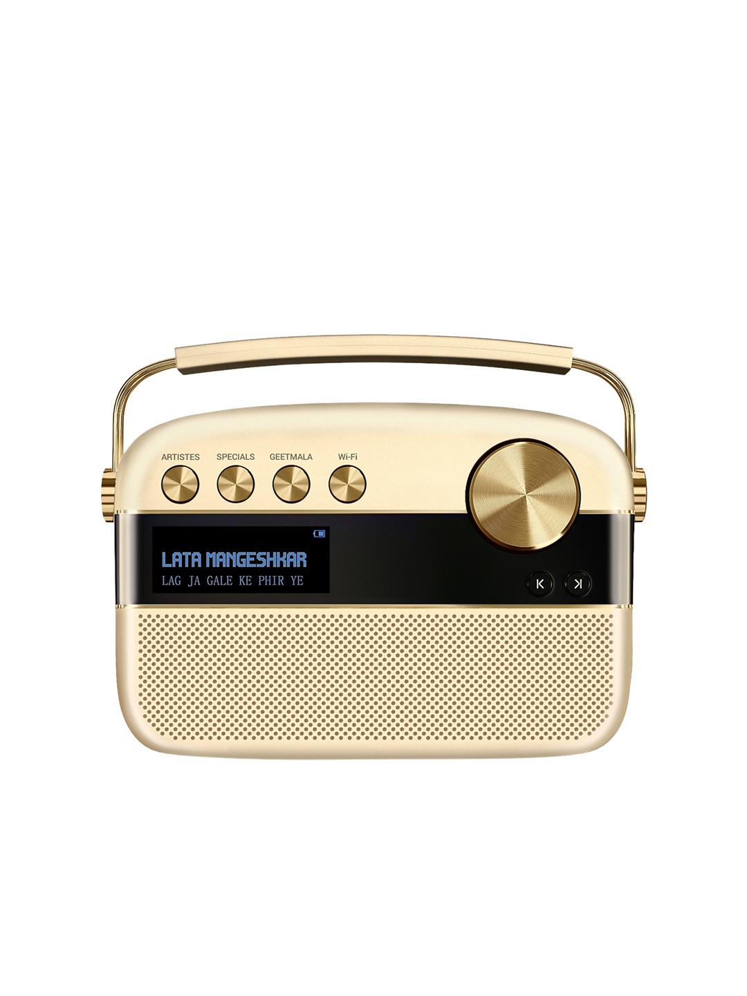 Saregama Carvaan 2.0-Sound by Harman with 5000 Preloaded songs & Podcast-Champagne Gold
Saregama Carvaan 2.0-Sound by Harman with 5000 Preloaded songs & Podcast-Champagne Gold