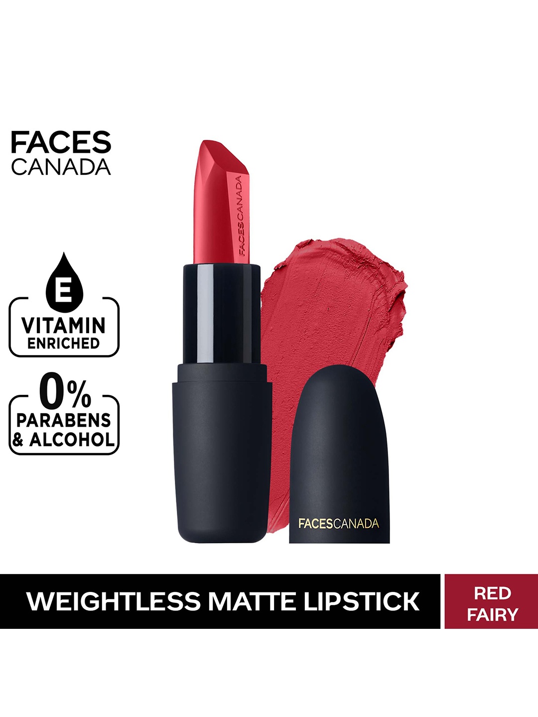 FACES CANADA Weightless Matte Finish Hydrating Lipstick with Almond Oil - Red Fairy 23
FACES CANADA Weightless Matte Finish Hydrating Lipstick with Almond Oil - Red Fairy 23