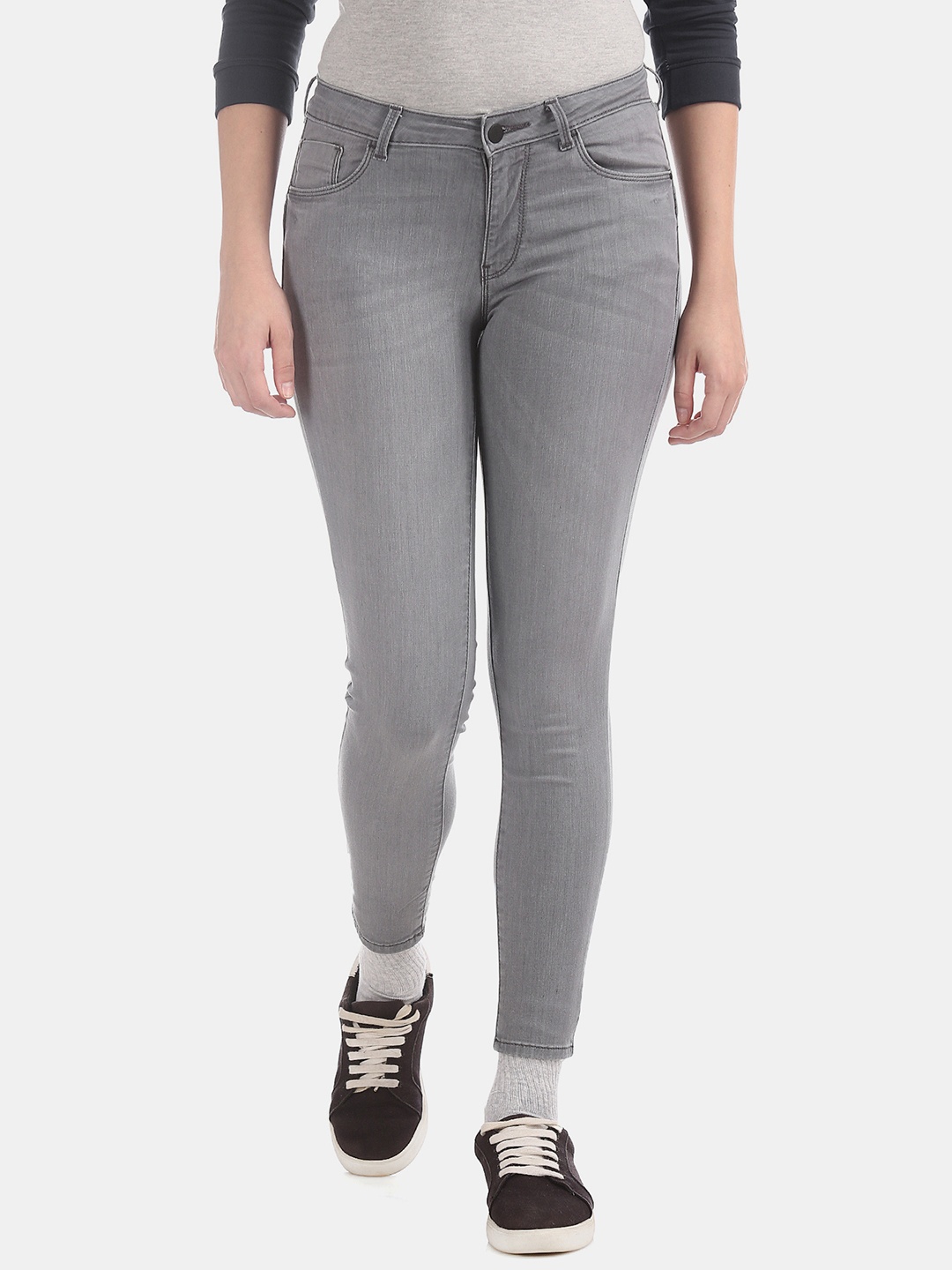 Flying Machine Women Grey Super Skinny Fit Mid-Rise Clean Look Stretchable Jeans
Flying Machine Women Grey Super Skinny Fit Mid-Rise Clean Look Stretchable Jeans