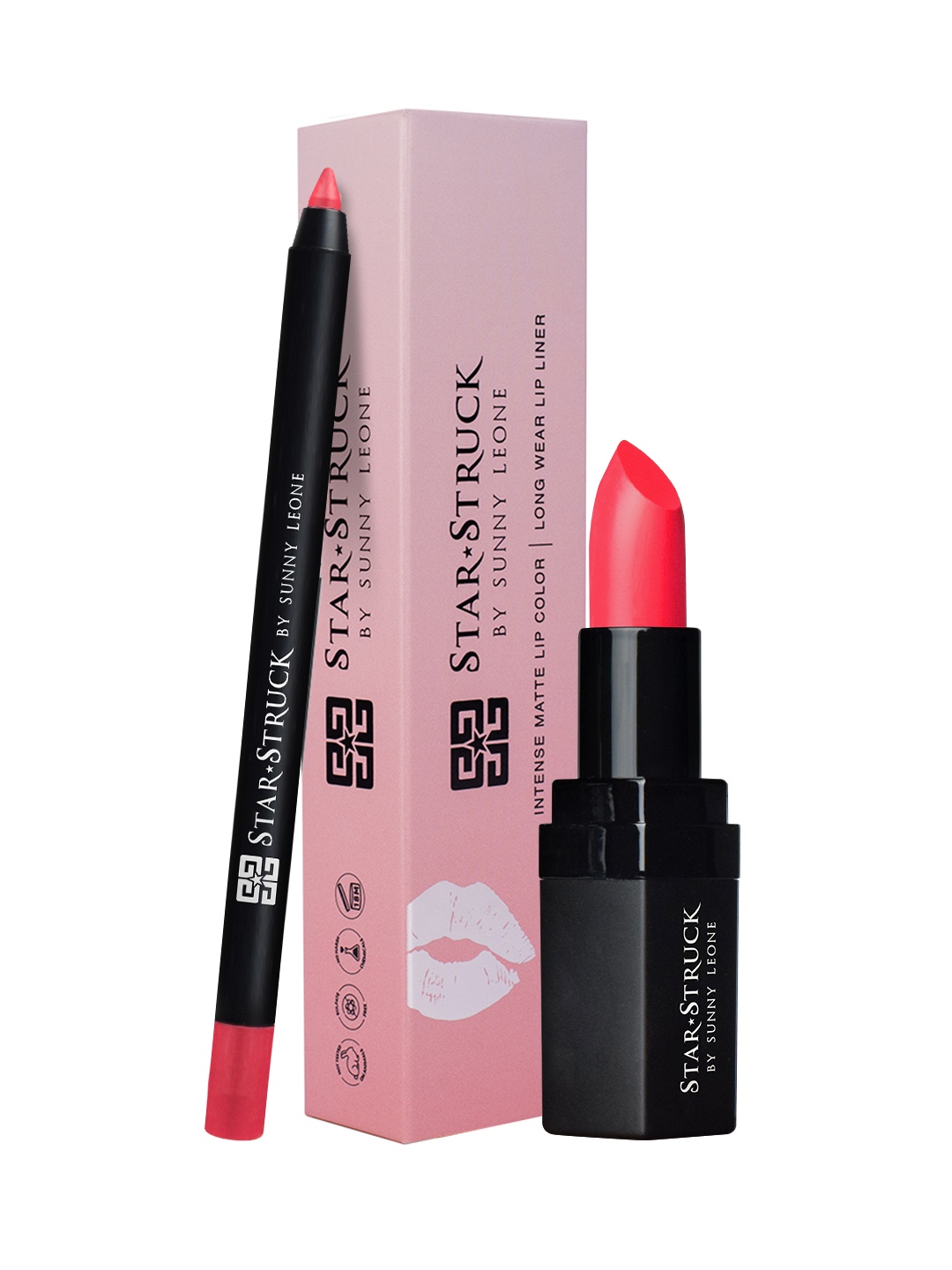 STARSTRUCK BY SUNNY LEONE Women WIld Cherry 2 Piece Lip Kit Lipstick Lip Liner, Red
STARSTRUCK BY SUNNY LEONE Women WIld Cherry 2 Piece Lip Kit Lipstick Lip Liner, Red