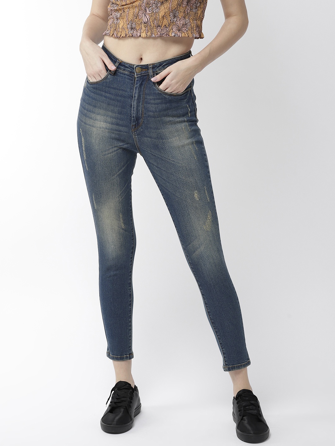 Flying Machine Women Blue Twiggy Super Skinny Fit Cropped High-Rise Stretchable Jeans
Flying Machine Women Blue Twiggy Super Skinny Fit Cropped High-Rise Stretchable Jeans