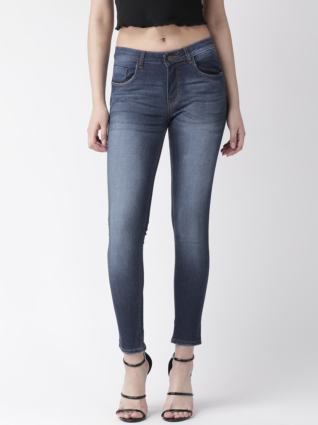Flying Machine Women Navy Blue Super Skinny Fit Mid-Rise Clean Look Stretchable Jeans
Flying Machine Women Navy Blue Super Skinny Fit Mid-Rise Clean Look Stretchable Jeans