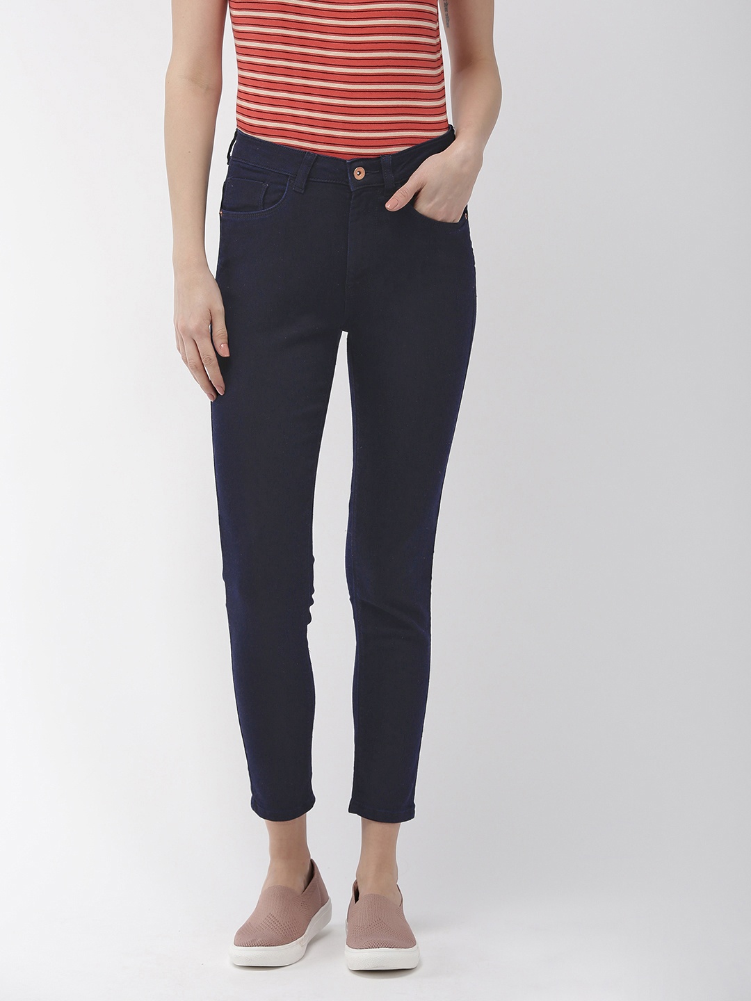 Flying Machine Women Navy Blue Veronica Skinny Fit High-Rise Clean Look Stretchable Jeans
Flying Machine Women Navy Blue Veronica Skinny Fit High-Rise Clean Look Stretchable Jeans