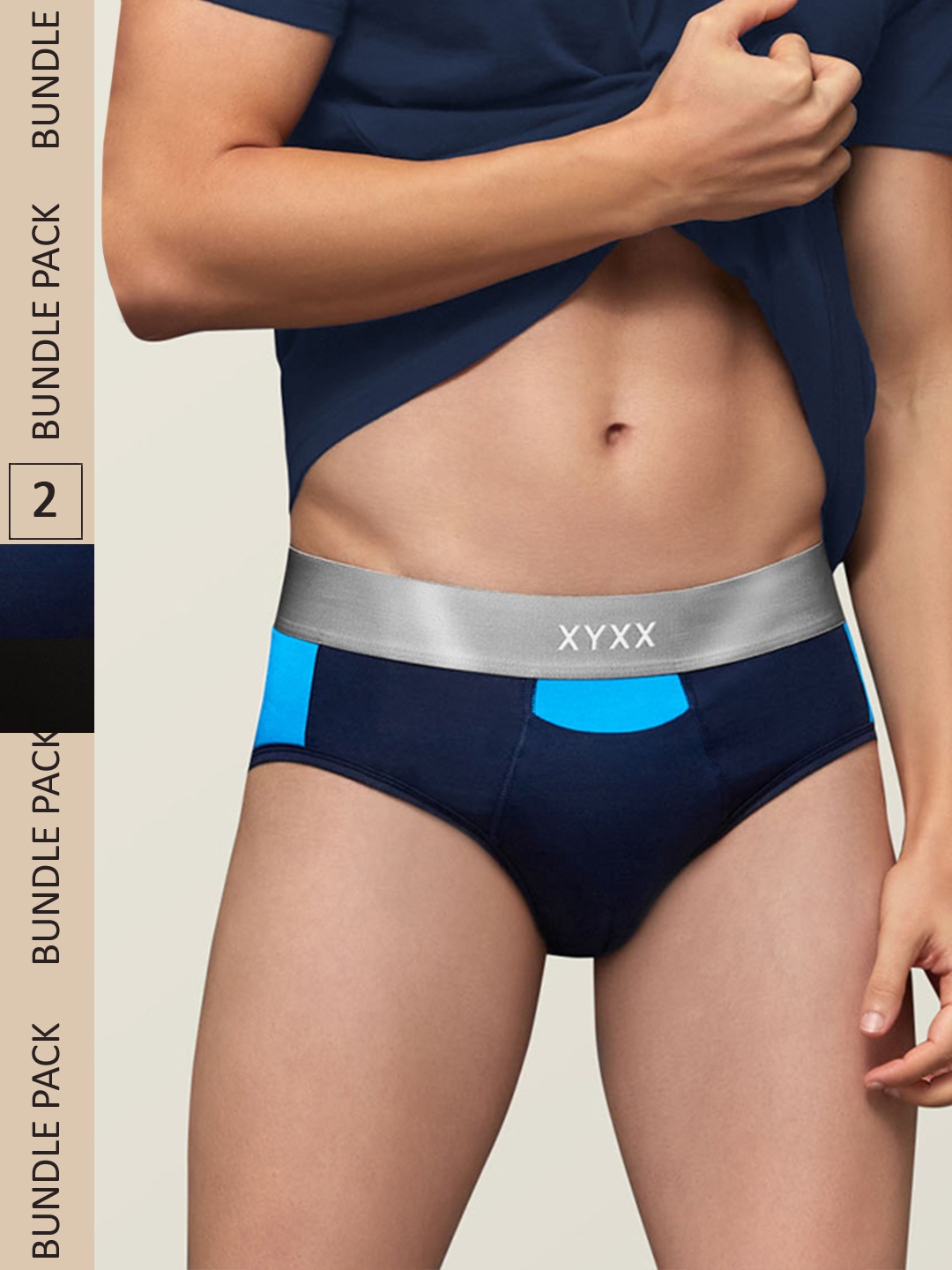 XYXX Men IntelliSoft Antimicrobial Micro Modal Pack of 2 Dualist Briefs XYBRF2PCKN286, Blue
XYXX Men IntelliSoft Antimicrobial Micro Modal Pack of 2 Dualist Briefs XYBRF2PCKN286, Blue