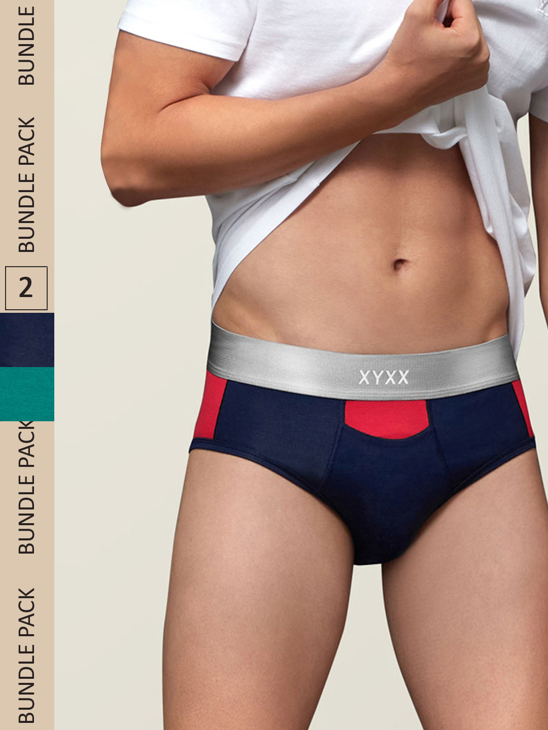 XYXX Men IntelliSoft Antimicrobial Micro Modal Pack of 2 Dualist Briefs XYBRF2PCKN291, Green
XYXX Men IntelliSoft Antimicrobial Micro Modal Pack of 2 Dualist Briefs XYBRF2PCKN291, Green