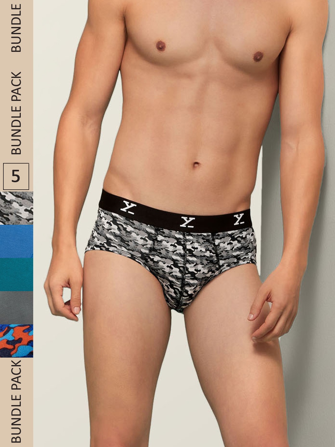 XYXX Men IntelliSoft Antimicrobial Micro Modal Pack of 5 Shuffle Briefs XYBRF5PCKN113, Blue
XYXX Men IntelliSoft Antimicrobial Micro Modal Pack of 5 Shuffle Briefs XYBRF5PCKN113, Blue