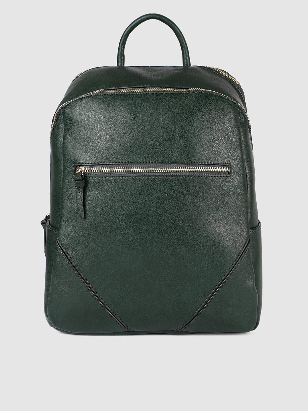 Accessorize Women Green Solid Backpack