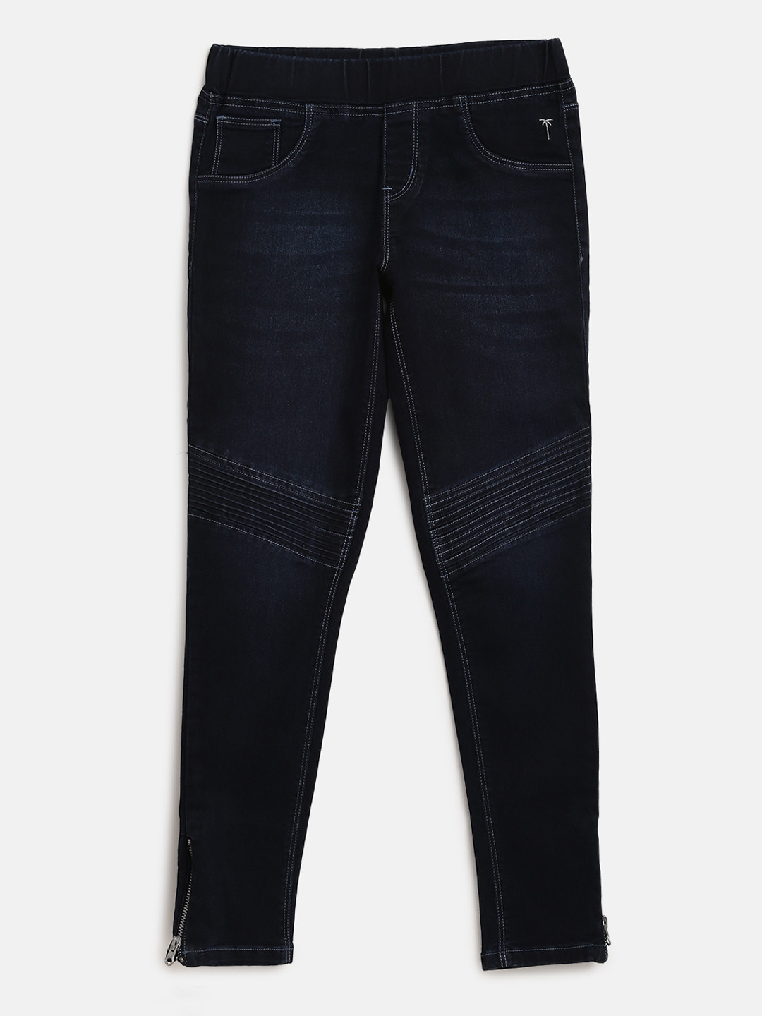 Palm Tree Girls Navy Blue Solid Jeggings 
Palm Tree Girls Navy Blue Solid Jeggings