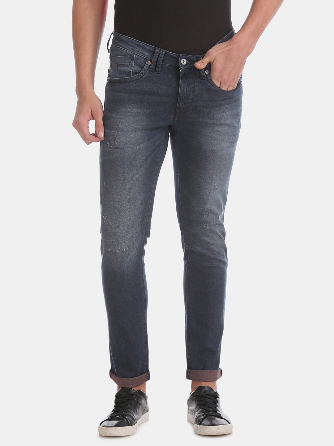 Flying Machine Men Blue Jackson Skinny Fit Low-Rise Low Distress Stretchable Jeans
Flying Machine Men Blue Jackson Skinny Fit Low-Rise Low Distress Stretchable Jeans