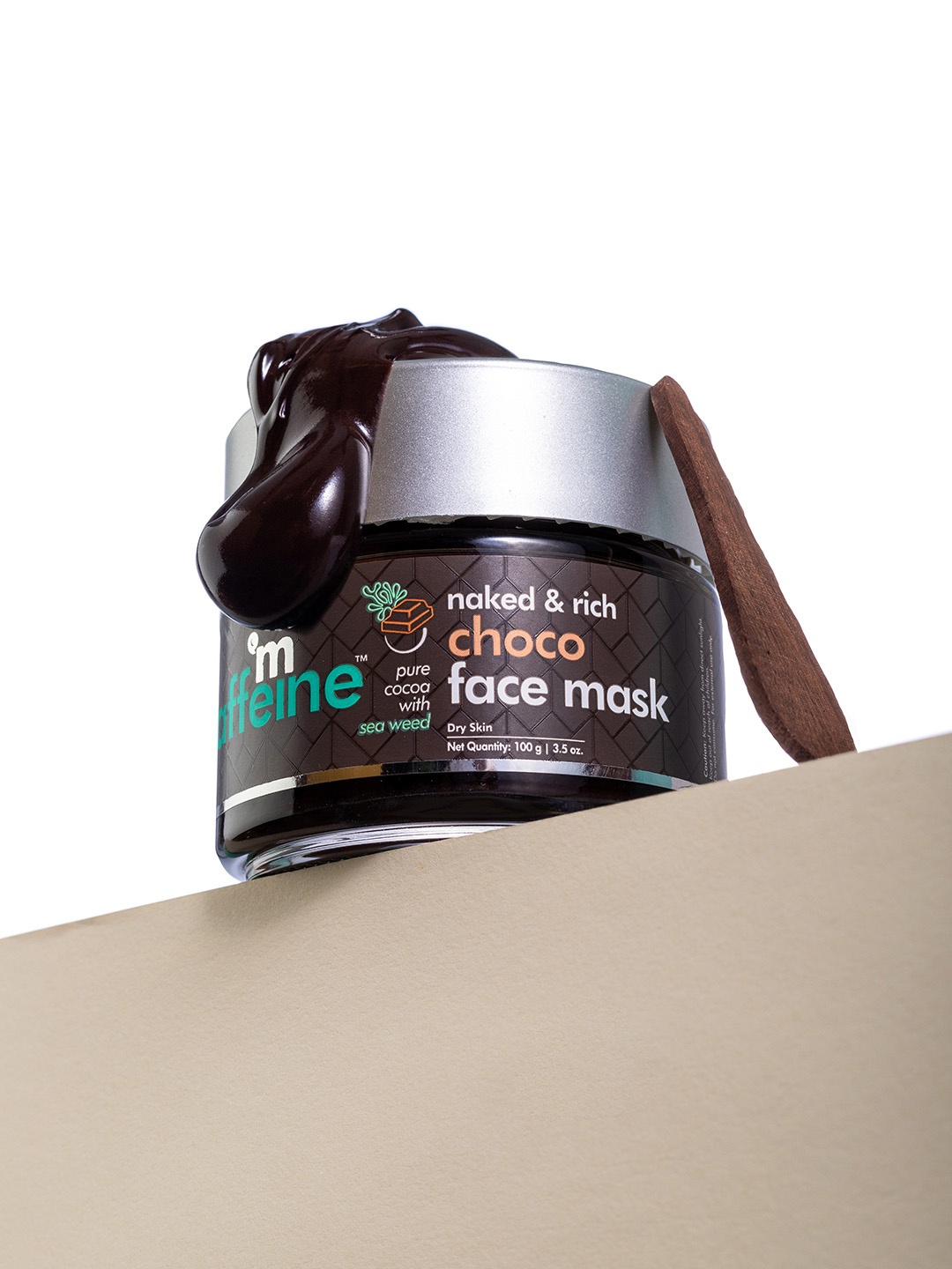 MCaffeine Hydrating Choco Face Mask for Dry Skin-Clay Face Pack with Cocoa & Aloevera 100g, Black
MCaffeine Hydrating Choco Face Mask for Dry Skin-Clay Face Pack with Cocoa & Aloevera 100g, Black