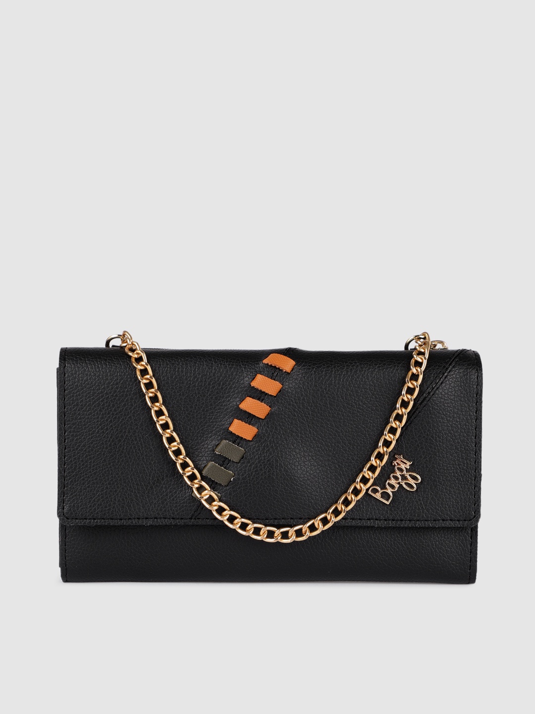 Baggit Women Black Solid Two Fold Wallet