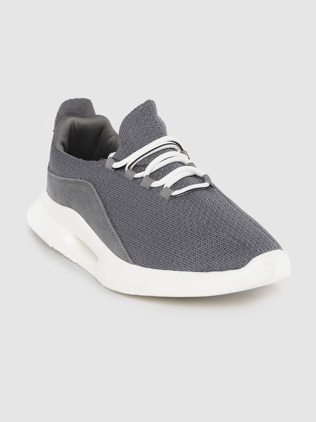 Carlton London sports Men Charcoal Grey Running Shoes