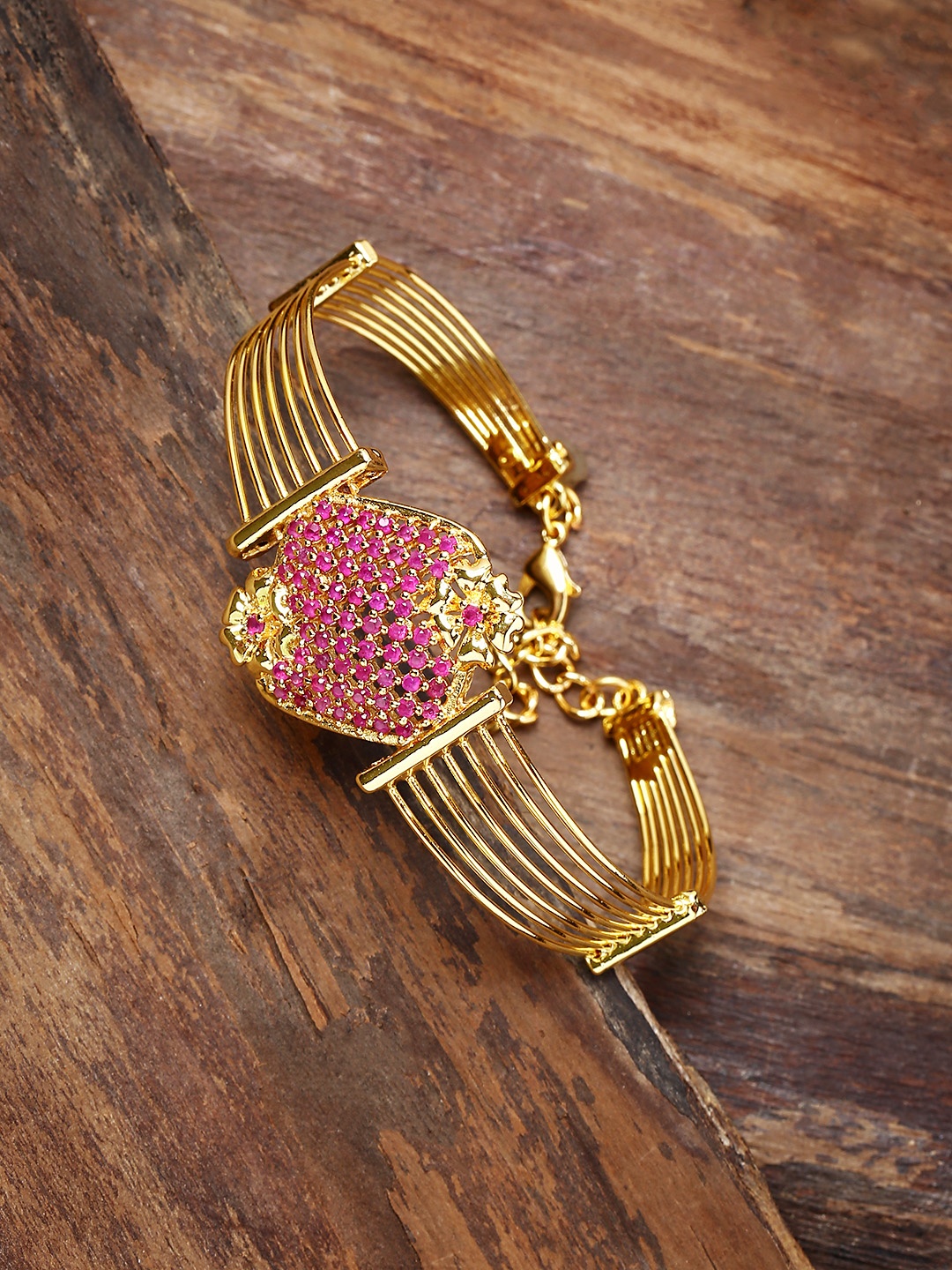 Zaveri Pearls Gold-Plated Bracelet