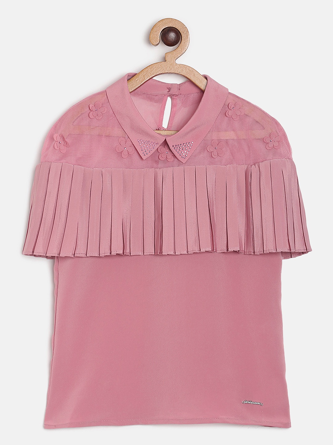 Peppermint Girls Pink Solid Top