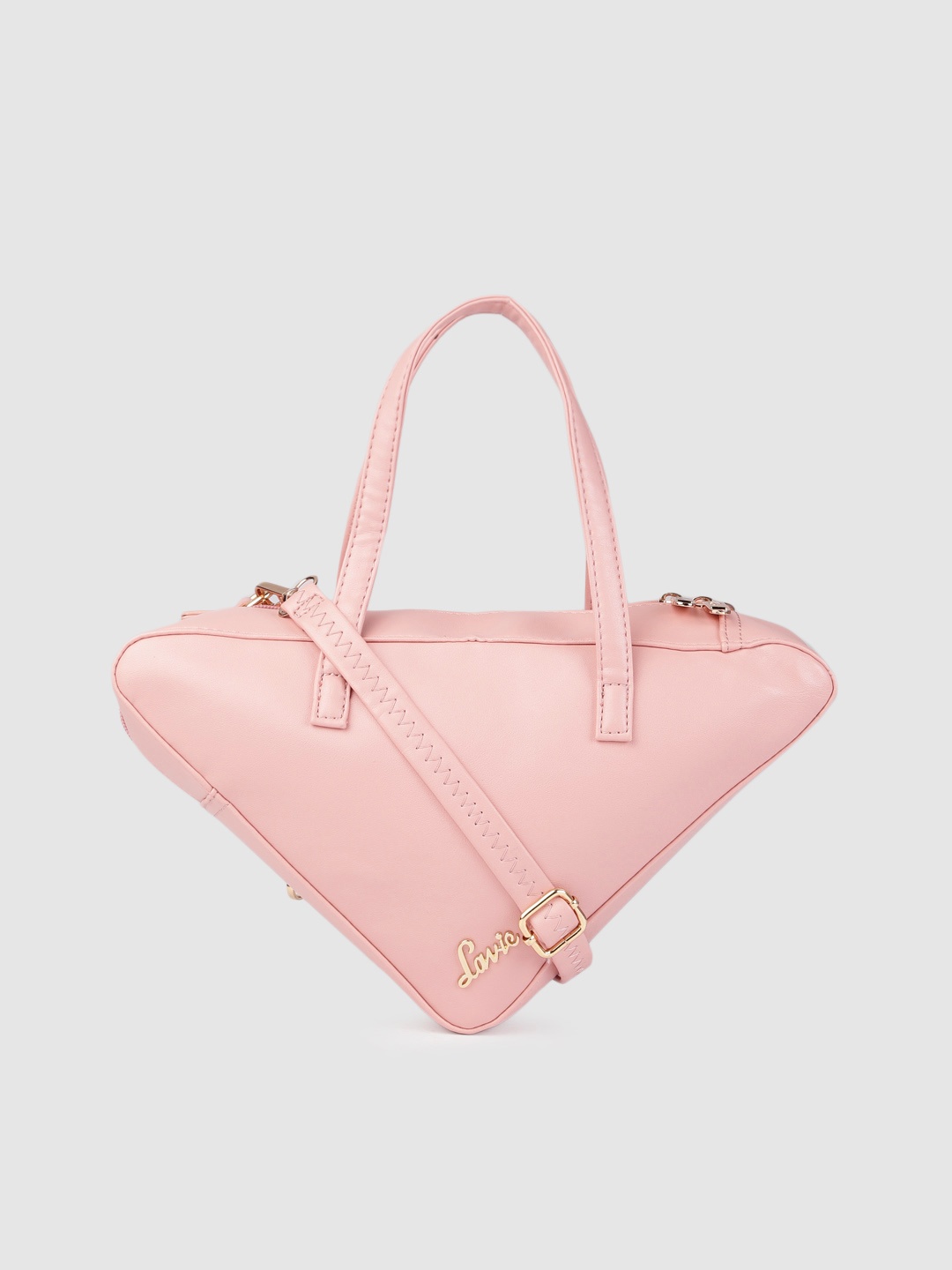 Lavie Pink Solid Handheld Bag